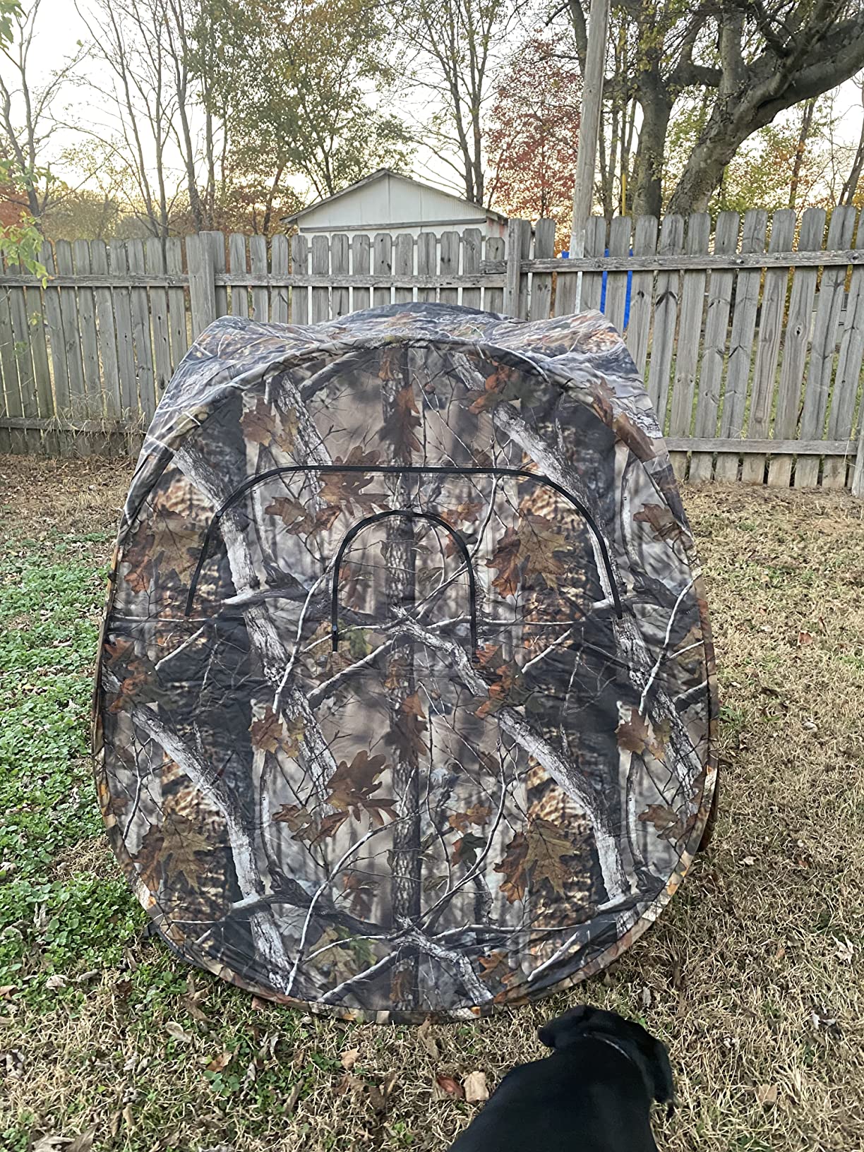 Guide Gear HuntRite Deluxe 4-Panel Spring Steel Hunting Blind; 2 Person Ground Tent for Deer and Turkey Season customer photo 1