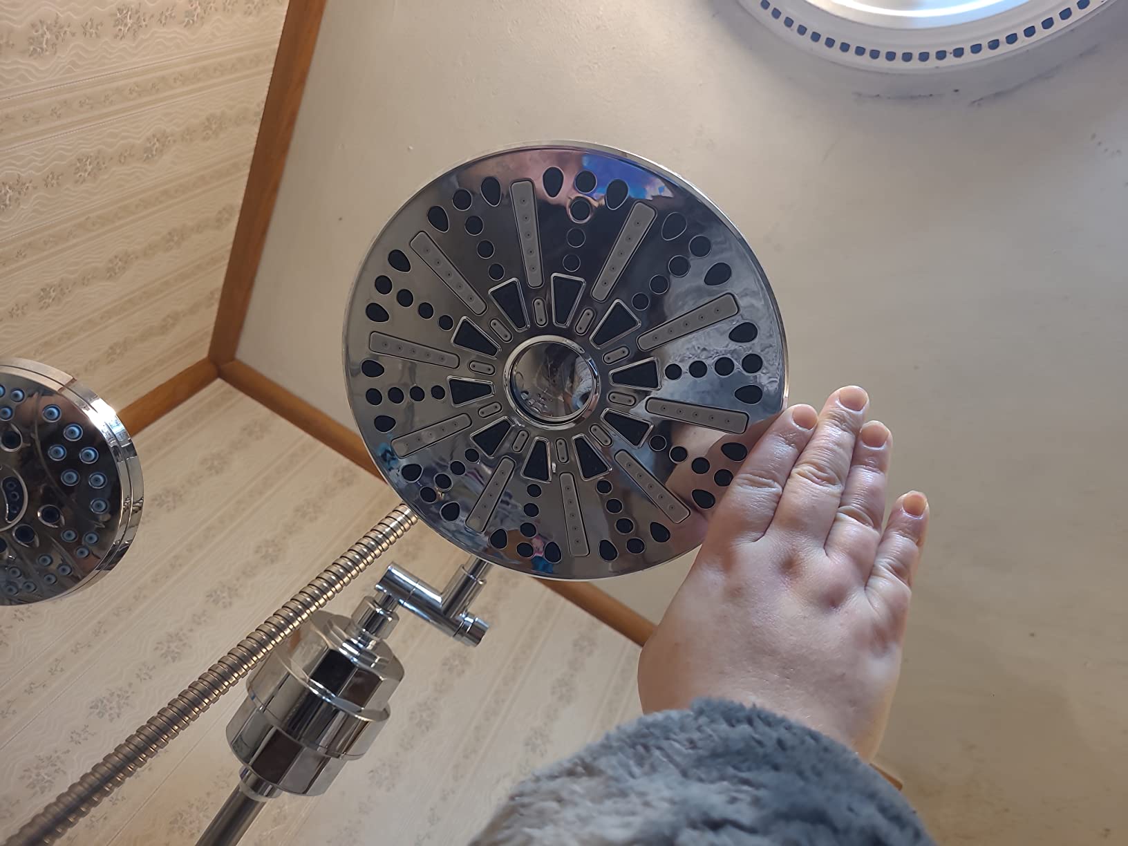 SR SUN RISE 20-Stage Shower Filter for Hard Water - 3 Replaceable Cartridges, High Output, Polished Chrome customer photo 2