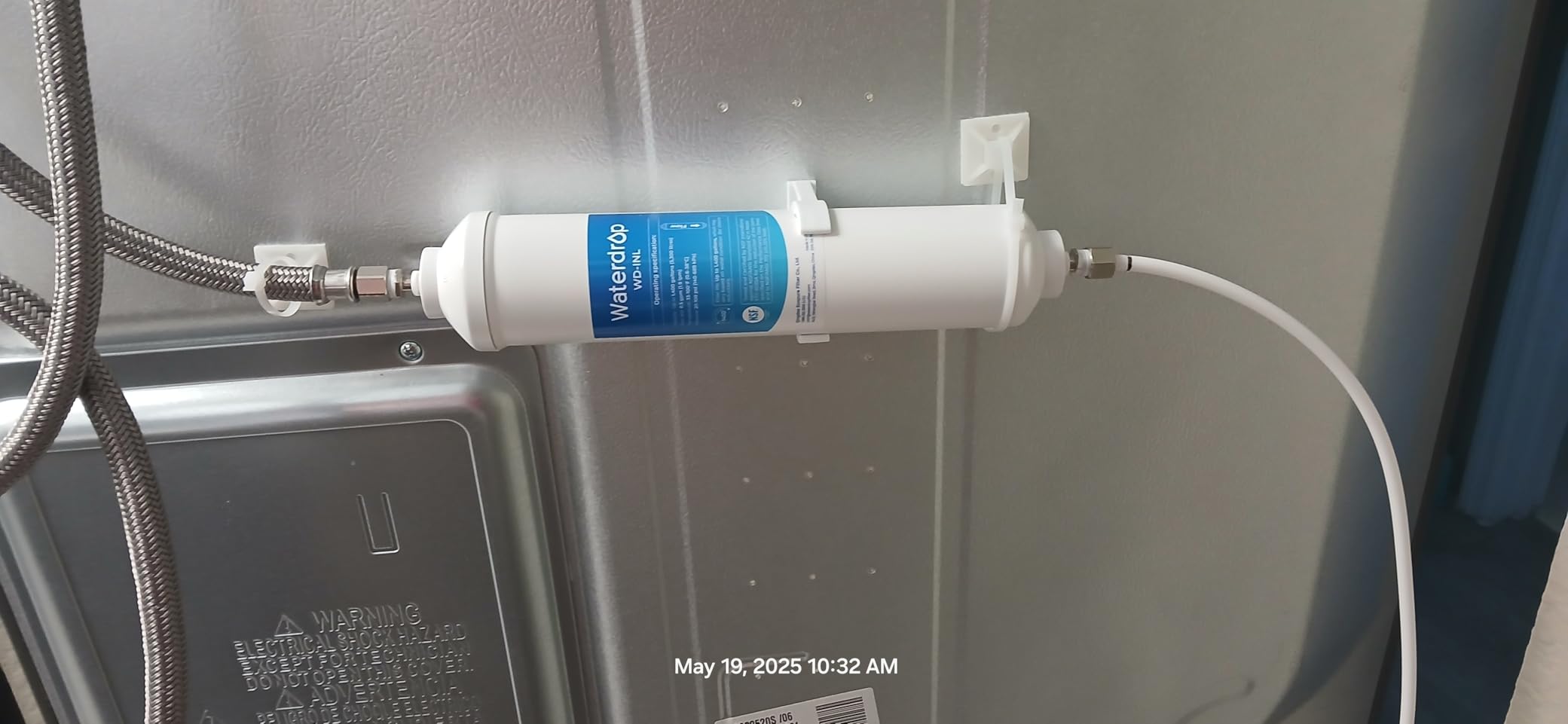 Waterdrop INL Inline Water Filter for Refrigerator and Ice Maker | Reduces Chlorine, Sediment, Bad Taste & Odor, NSF Certified High Capacity Drinking Water Filtration System customer photo 2