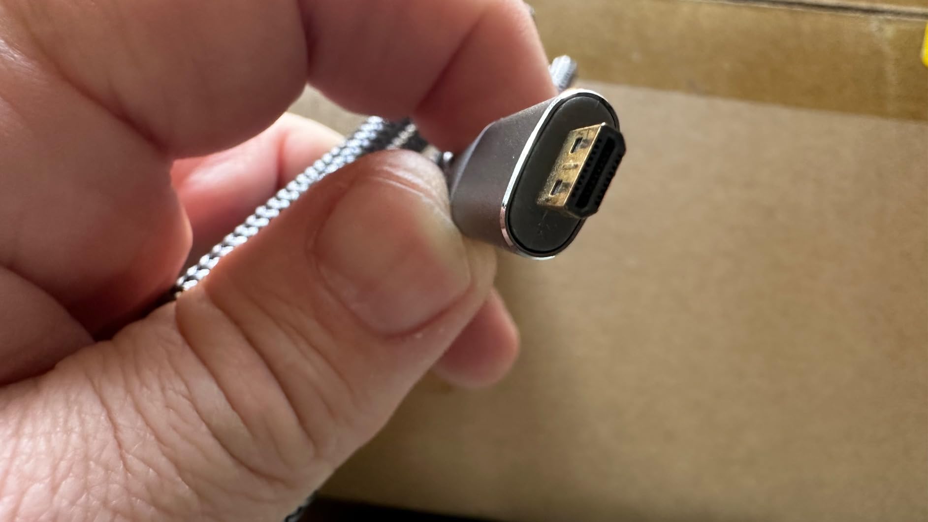 4K Micro HDMI to HDMI Male Cable Adapter, Grey 6FT customer photo 1