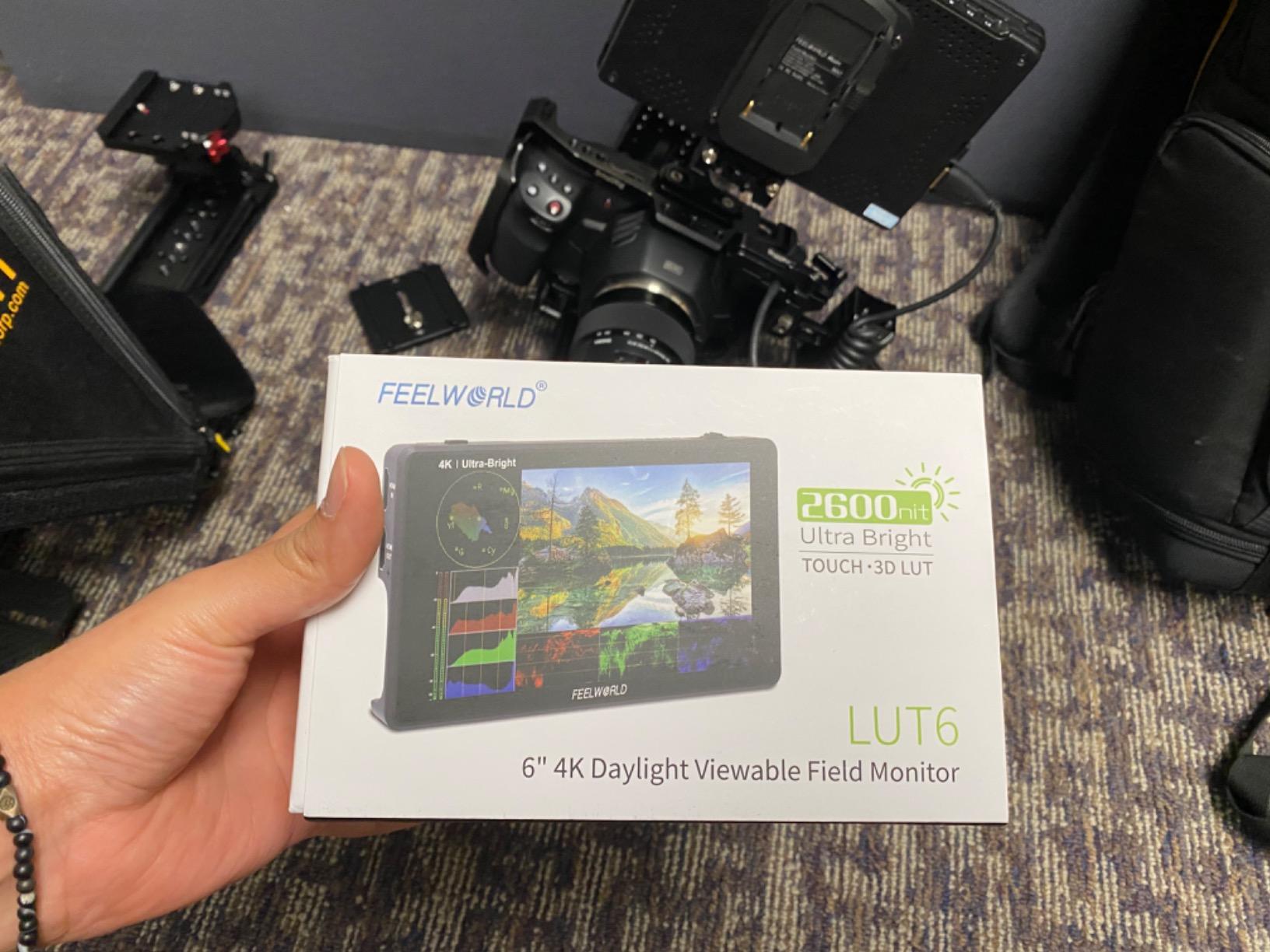 EELWORLD LUT6 6 Inch 2600nit Ultra Bright Touch Field DSLR Camera Monitor with 3D LUT, HDR Waveform customer photo 1