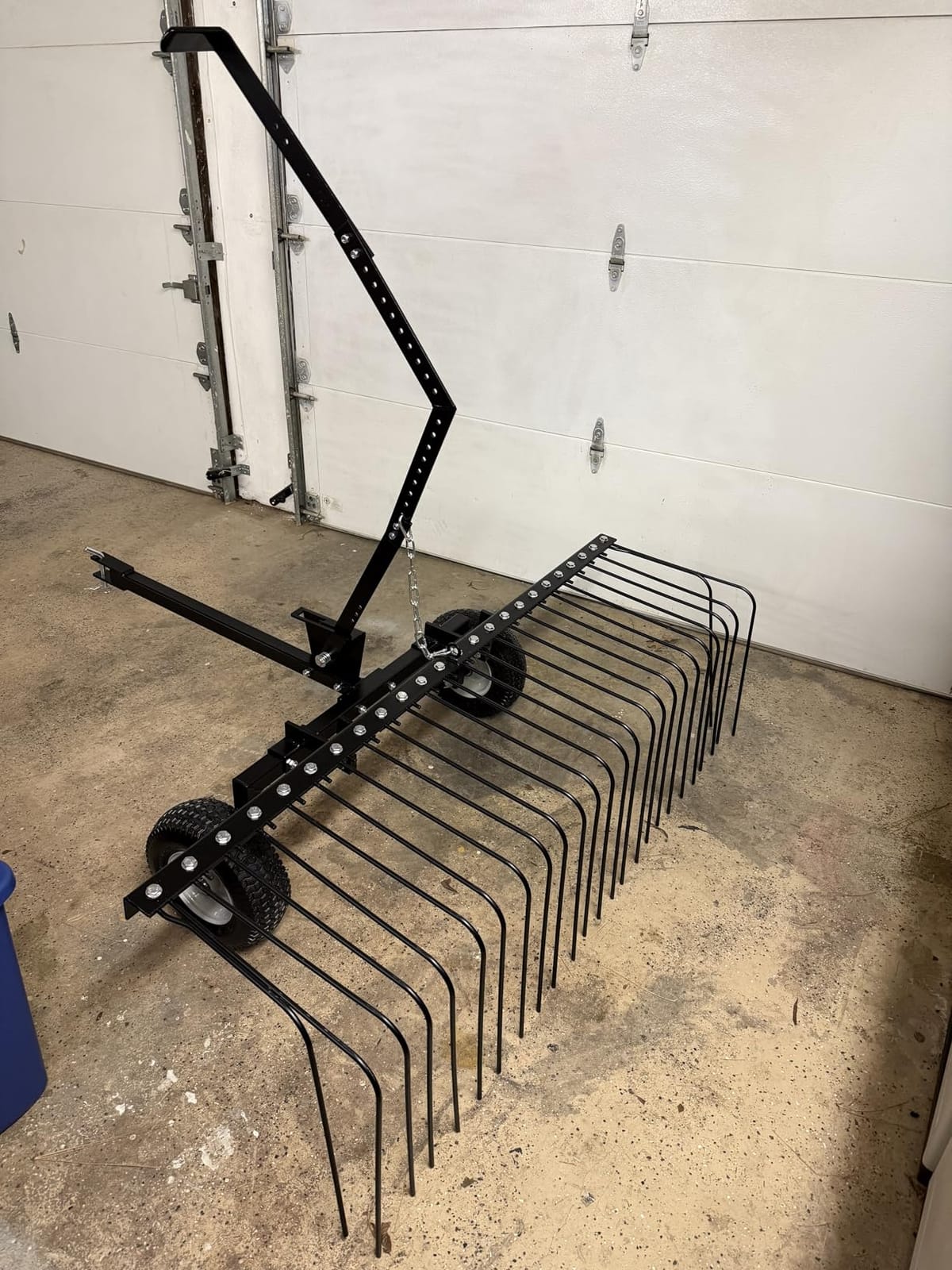 Yard Tuff 72 Inch Durable Steel Rake, Wheels, Lift Handle & Hitch for ATV, UTV, or Tractor customer photo 2