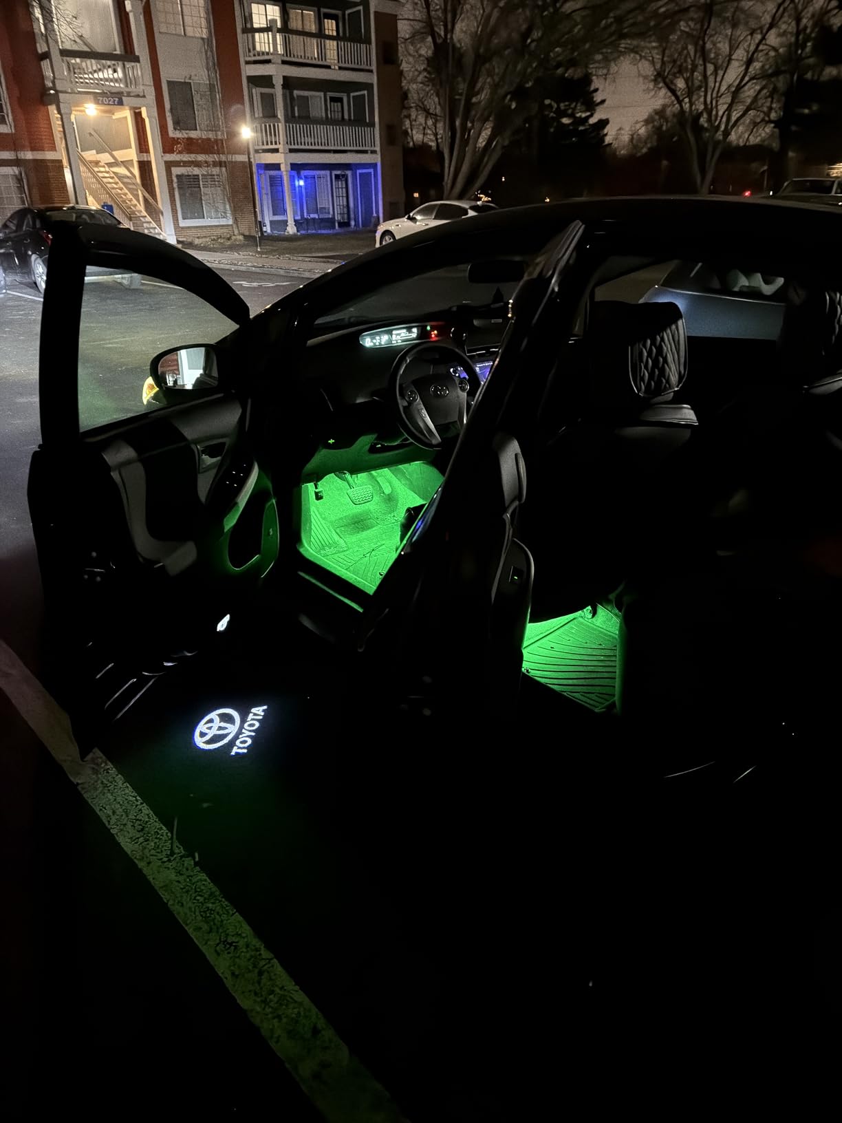 Xprite RGB LED Car Interior Bluetooth USB Light Strip, w/Wireless Remote and APP Control,4 PCS Under Dash Footwell Ambient Lights Kits, DIY Music Mode Universal for Vehicle Internal, SUV, Trucks customer photo 2