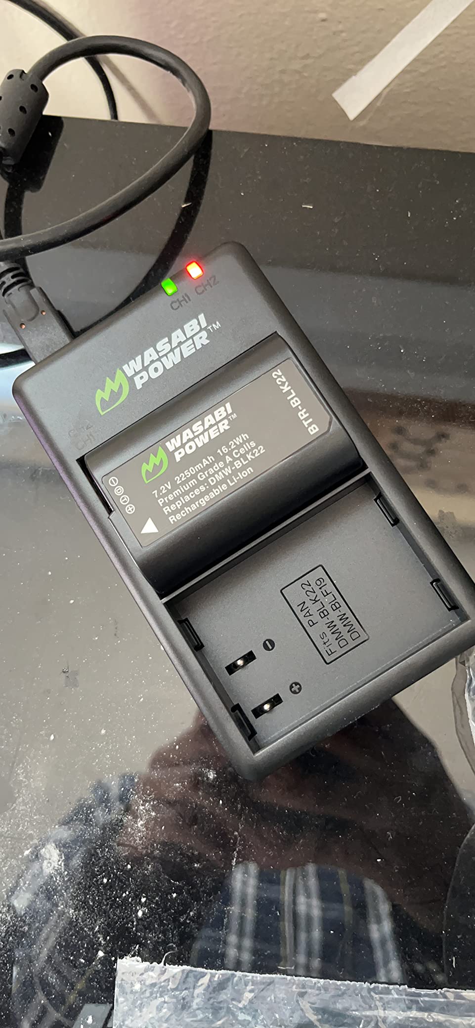 Wasabi Power Battery (2-Pack) and USB-C Dual Battery Charger for Panasonic DMW-BLK22 and Panasonic Lumix G9 II, GH5 II / GH5M2, GH6, GH7, S5, S5 II / S5II / S5M2, S5 IIX / S5IIX / S5M2X, S9 customer photo 2