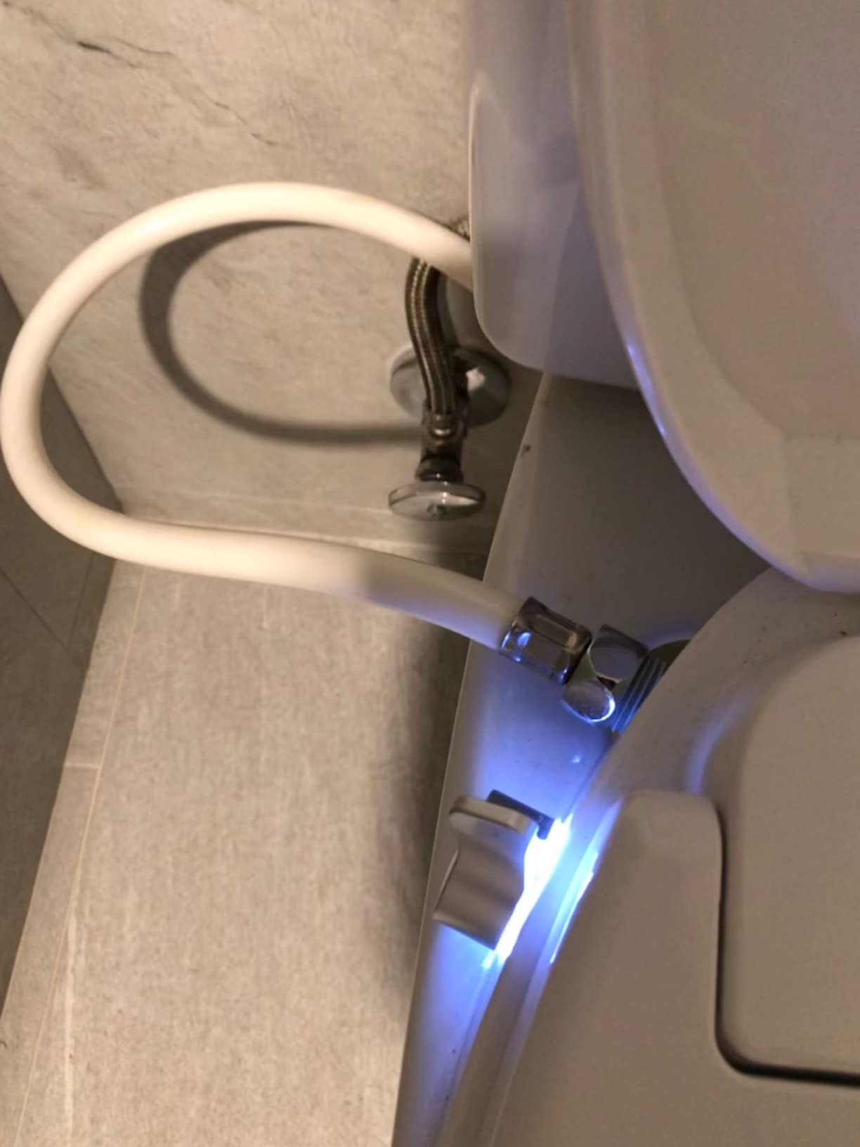 VIVOHOME Smart Electric Bidet Toilet Seat with Heated Seat, Warm Air Dryer, Self-Cleaning Nozzle for Rear and Front Cleansing, Soft Close Lid, Nightlight customer photo 2