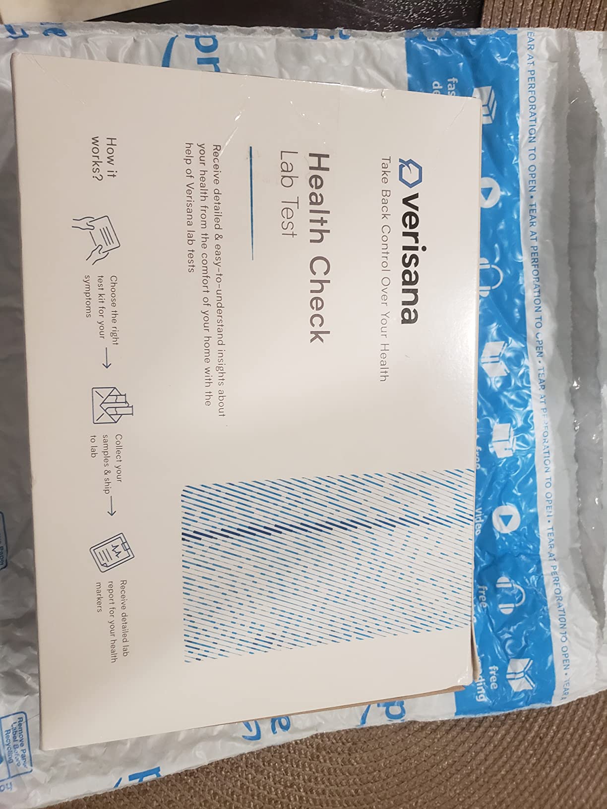 Verisana Thyroid Test - Measures 3 Main Hormones - TSH, freeT3 and freeT4 - Discreet and Accurate Analysis - CLIA-Certified - at Home Testing Kit customer photo 1