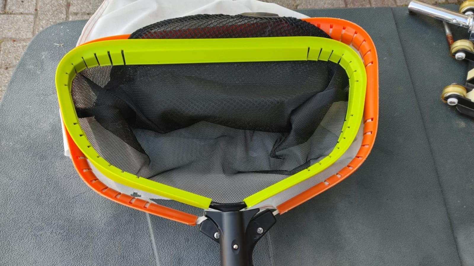 Sepetrel Pool Net, Professional Swimming Pool Leaf Skimmer Nets for Cleaning with Double-Layer Deep Big Bag, Heavy Duty Aluminum Frame & Handle Rake (Pole Not Included) customer photo 2