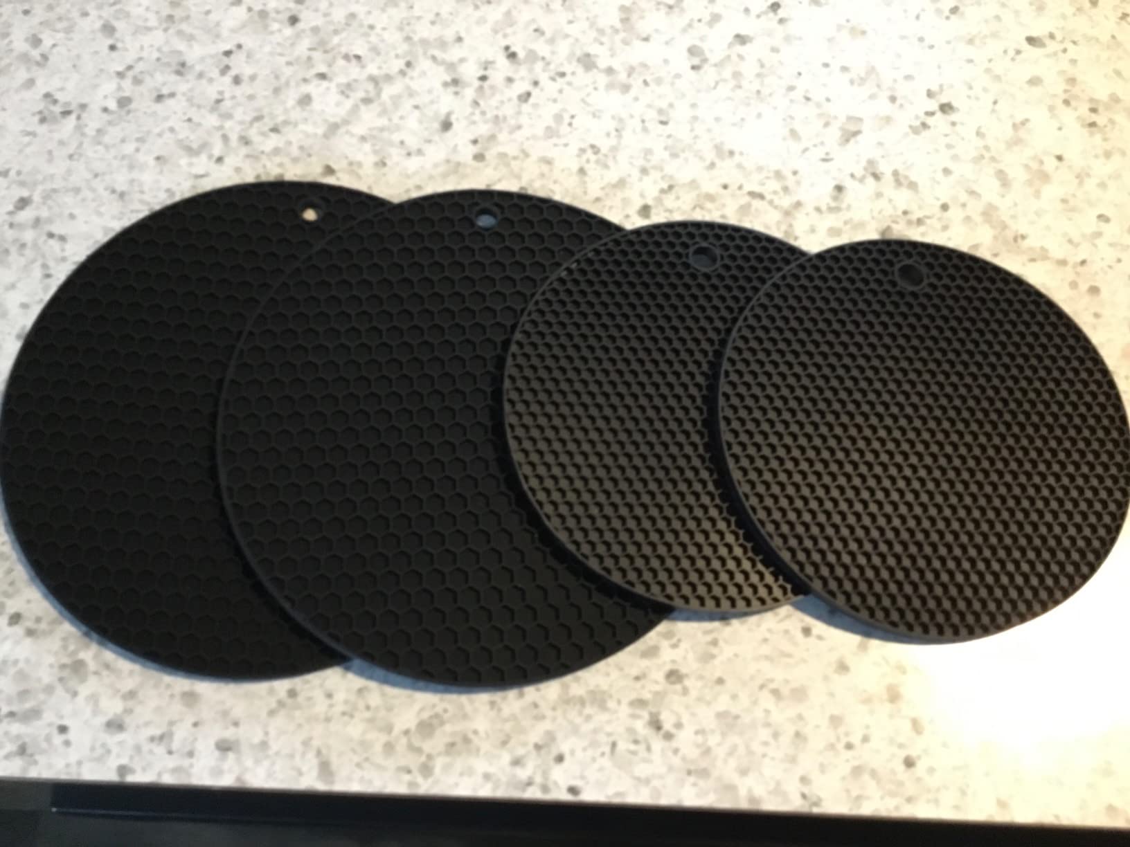 6 Pack Silicone Trivet Mat, Silicone Trivets for Hot Pots and Pans, Multipurpose Non-Slip & Heat Resistant Silicone Hot Pad for Kitchen Counter customer photo 1