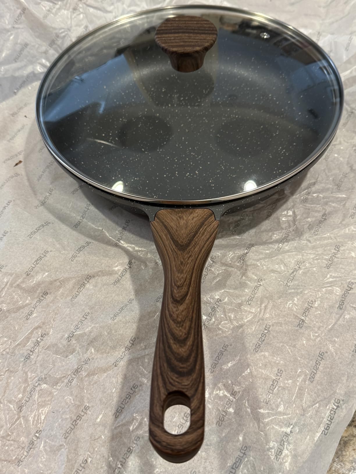 SENSARTE Nonstick Frying Pan Skillet with Lid, Omelet Pan with Cover, Healthy Egg Pan Chef's Pan, Kitchen Cooking Pan, PFOA Free (8inch + Glass Lid) customer photo 1