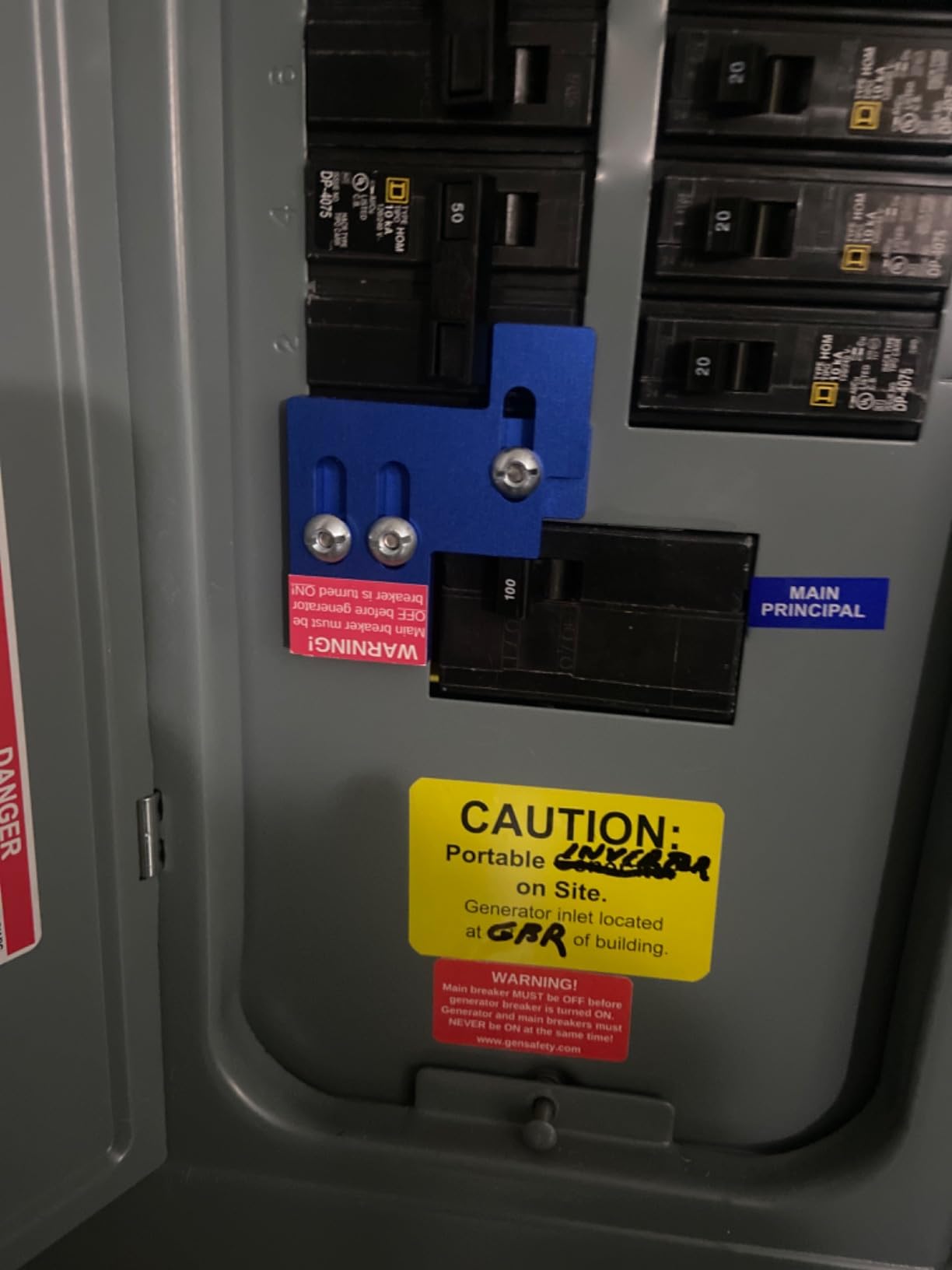 Generator Interlock Kit SQD100A for Square D Homeline 100 AMP and 125 Amp Panels - Made in USA customer photo 1