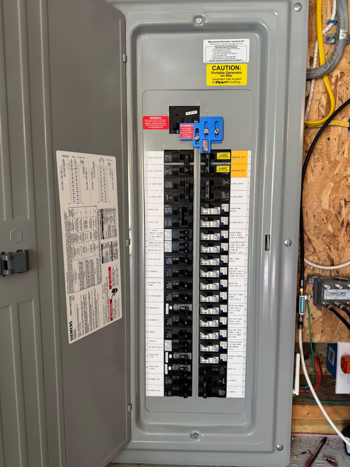 SM200 Generator Interlock Kit for Siemens & Murray 150A and 200A Panels - Made in USA customer photo 1