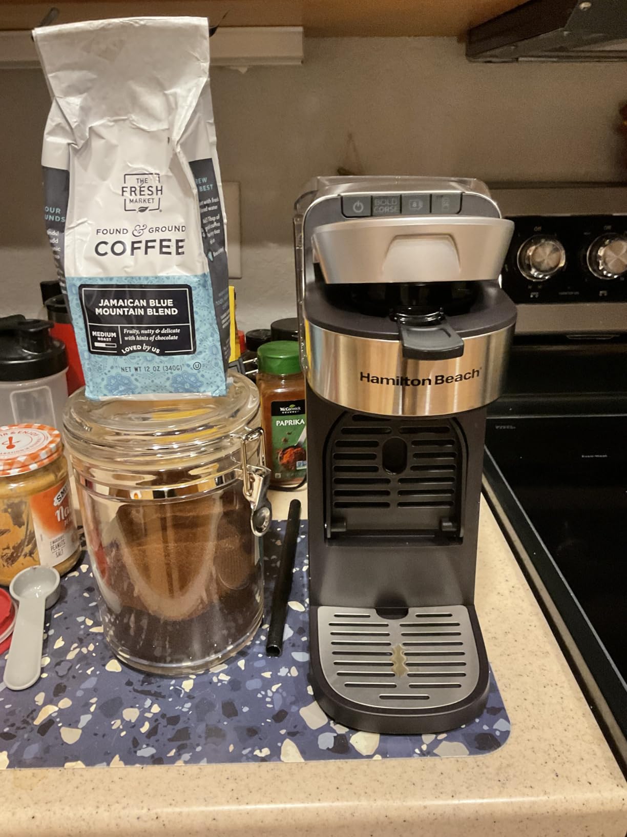Hamilton Beach The Scoop Single Serve Coffee Maker & Fast Grounds Brewer, Stainless Steel (49987) customer photo 1