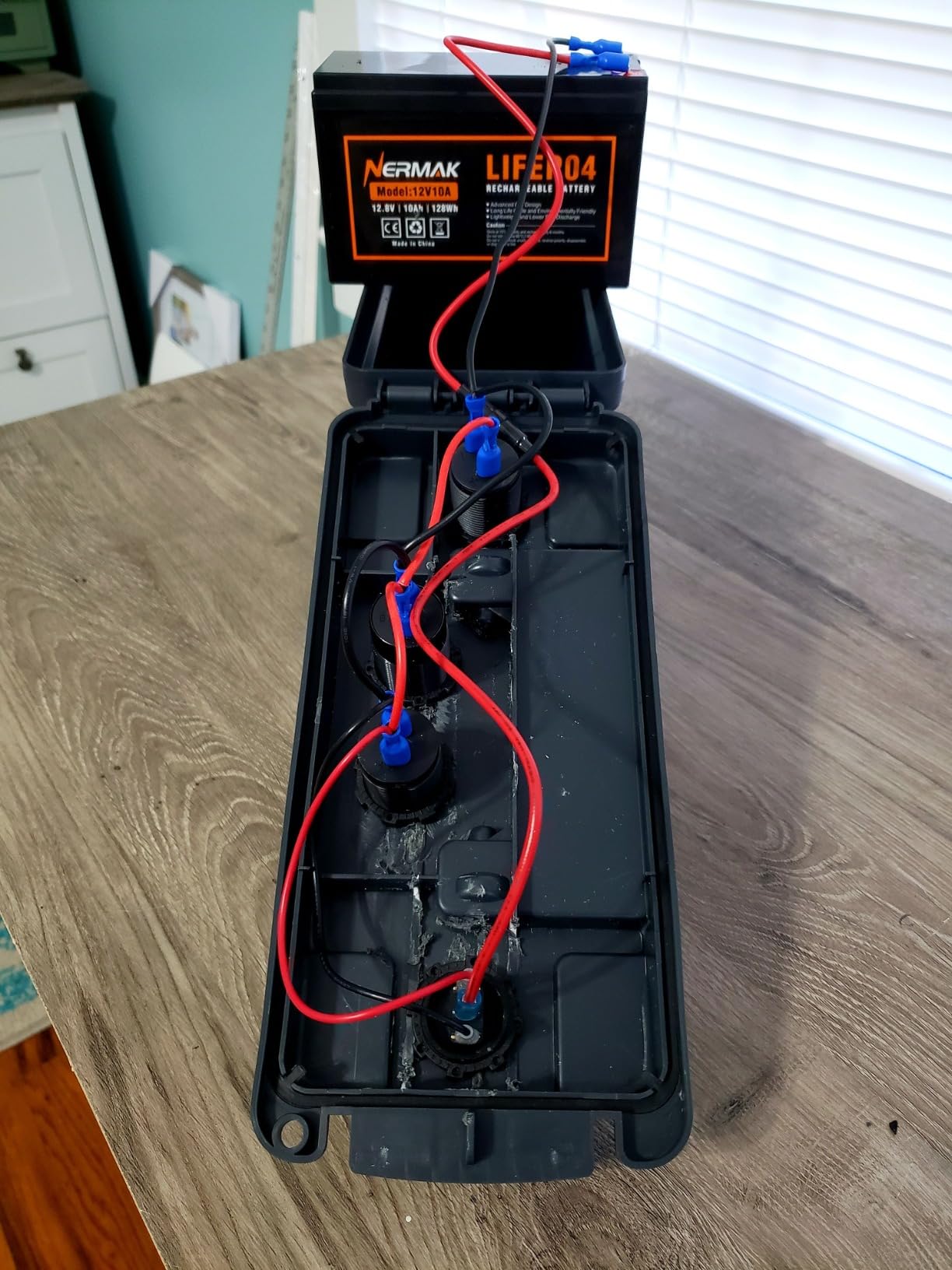 NERMAK 12V 10Ah Lithium LiFePO4 Deep Cycle Battery with 10A BMS, Lightweight | 2000+ Cycles Rechargeable Battery for Solar/Wind Power, Lighting, Power Wheels, Ride-on Toy, Fish Finder and More customer photo 1