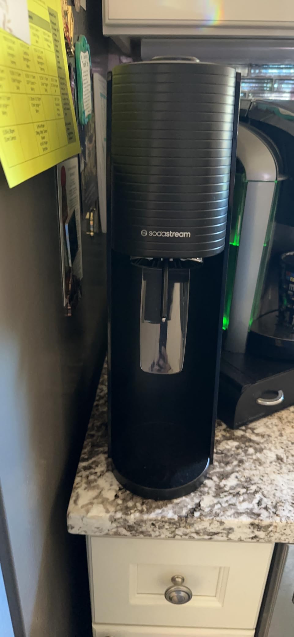 SodaStream TERRA Sparkling Water Maker, Value Bundle, CQC CO2 System, Includes 2 Quick Connect 60L CO2 Cylinders, 3 Dishwasher Safe BPA Free Bottles, 2 bubly Flavor Drops, Make your own Pepsi, Black customer photo 2