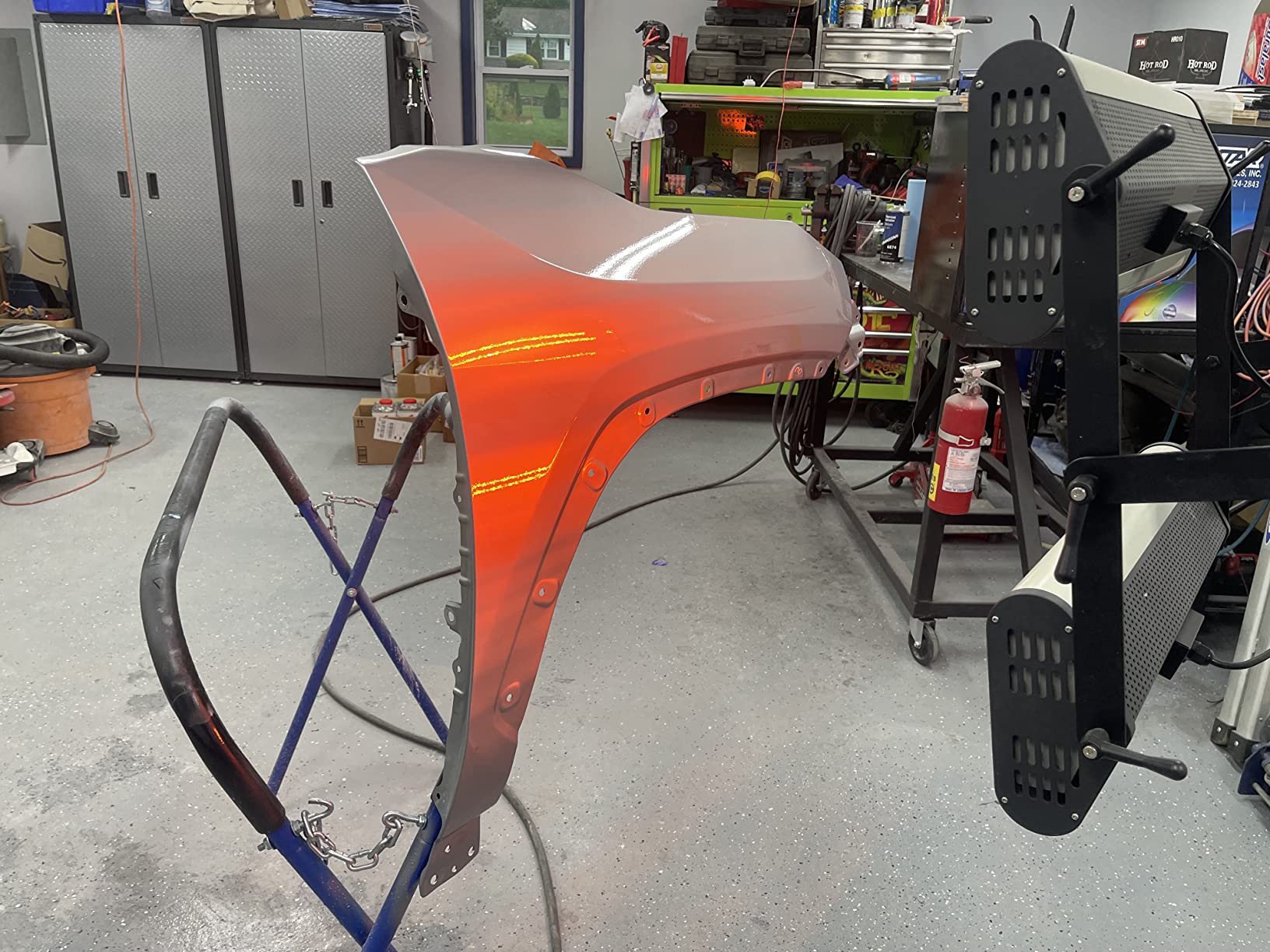 Solary Infrared Paint Curing Lamp - 20-Min Setup Movable Height Adjustable | 2100W Short Wave Infrared Paint Drying Lamp for Auto Repair Technicians in Auto Repair Shops, Fast Curing for Automotive Paint customer photo 1