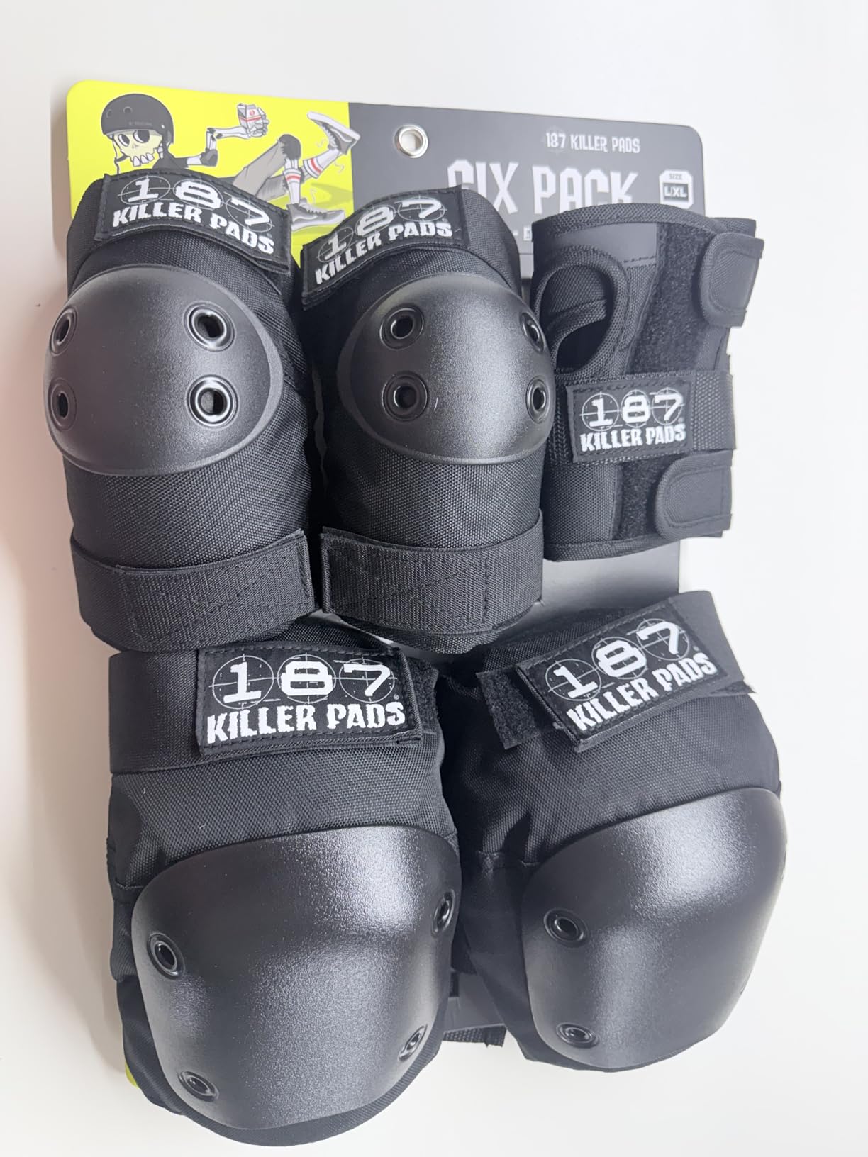 187 Killer Pads Six Pack Pad Set, Protective Gear for Elbows, Knees, and Wrists - Ideal for Skateboarding, Roller Skating, and Inline Skating customer photo 1