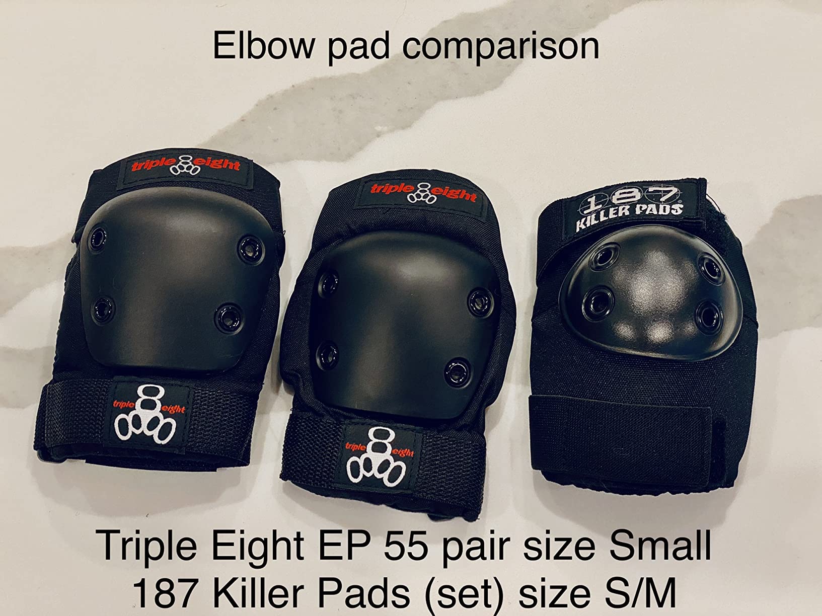 187 Killer Pads Six Pack Pad Set, Protective Gear for Elbows, Knees, and Wrists - Ideal for Skateboarding, Roller Skating, and Inline Skating customer photo 2