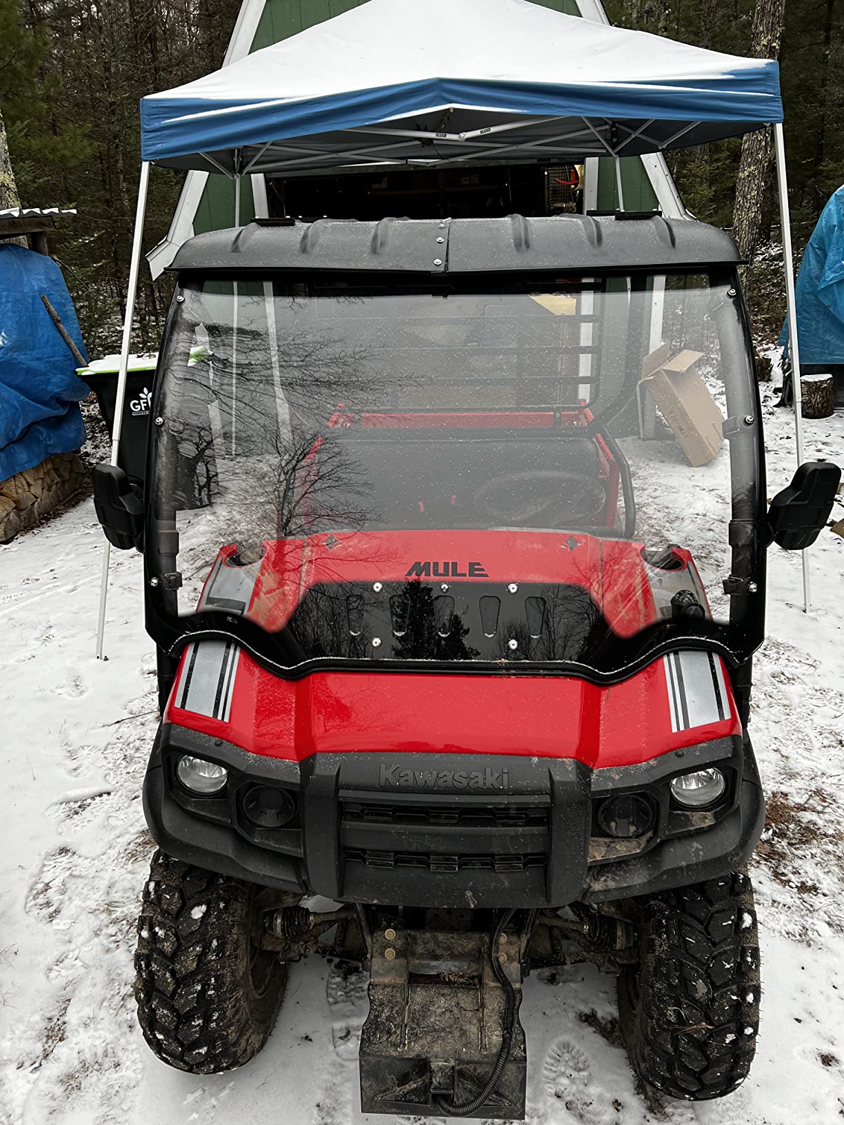HECASA Hard Roof Top Compatible with 2005-2026 Kawasaki Mule 600 610 | Compatible with 2005-2016 Mule 600/610 4x4, 2017-2026 Mule SX 4x4/XC, Replaces KAF600-005B, Black customer photo 1