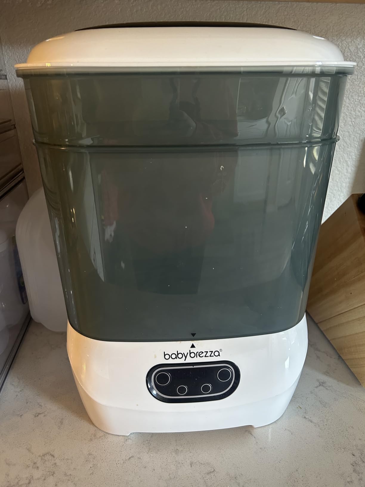 Baby Brezza Bottle Sterilizer and Dryer Advanced - Largest Capacity | 33% Faster Cycle Time - Universal Sterilization Machine for All Bottles + Pump Parts - Steam Sanitizer - HEPA Air Filter customer photo 1