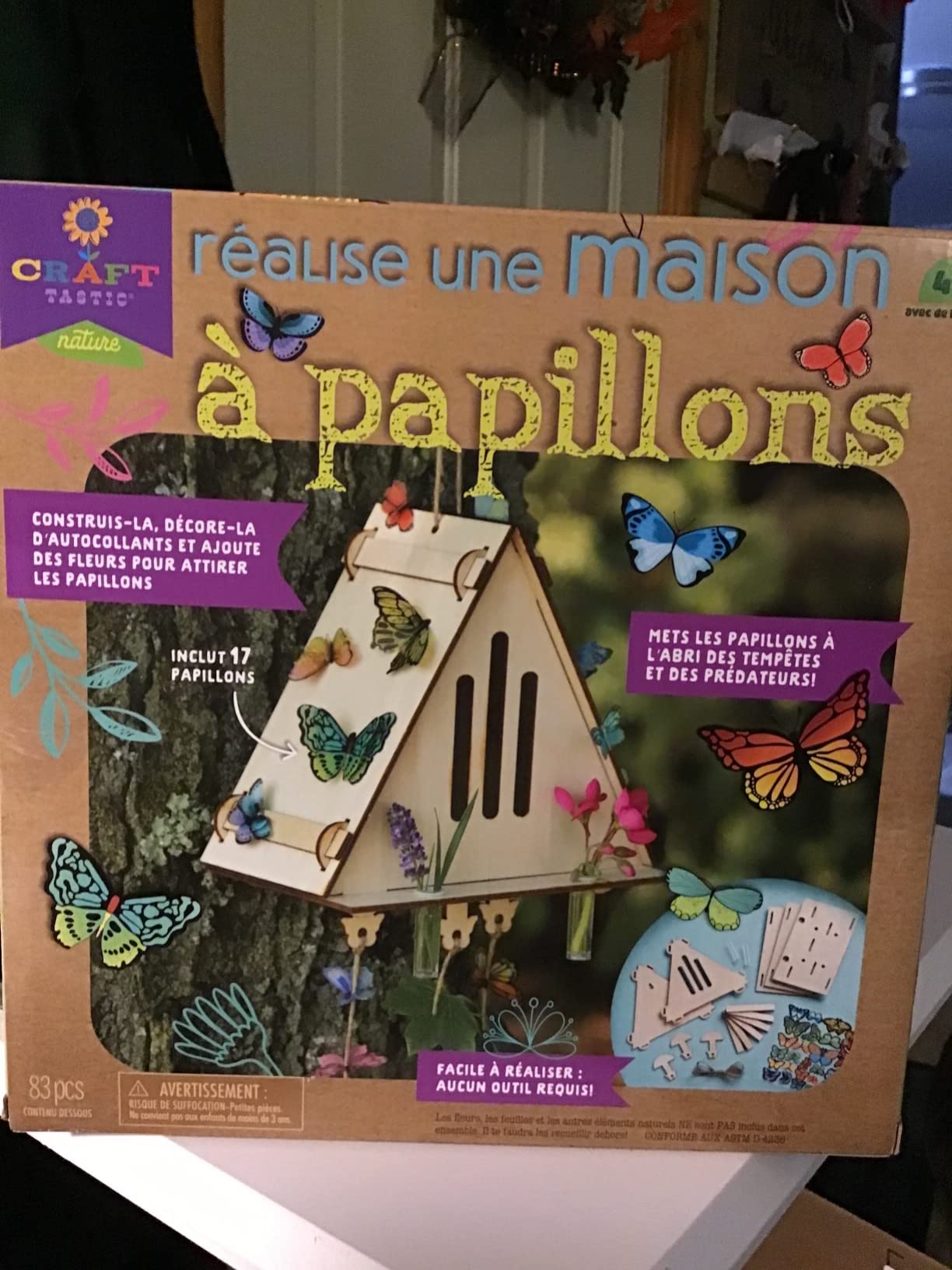Craft-Tastic - Make A Butterfly House - DIY Nature Craft - No Tools Needed - Decorate Your House with Flowers - Ages 4+ with Help customer photo 2