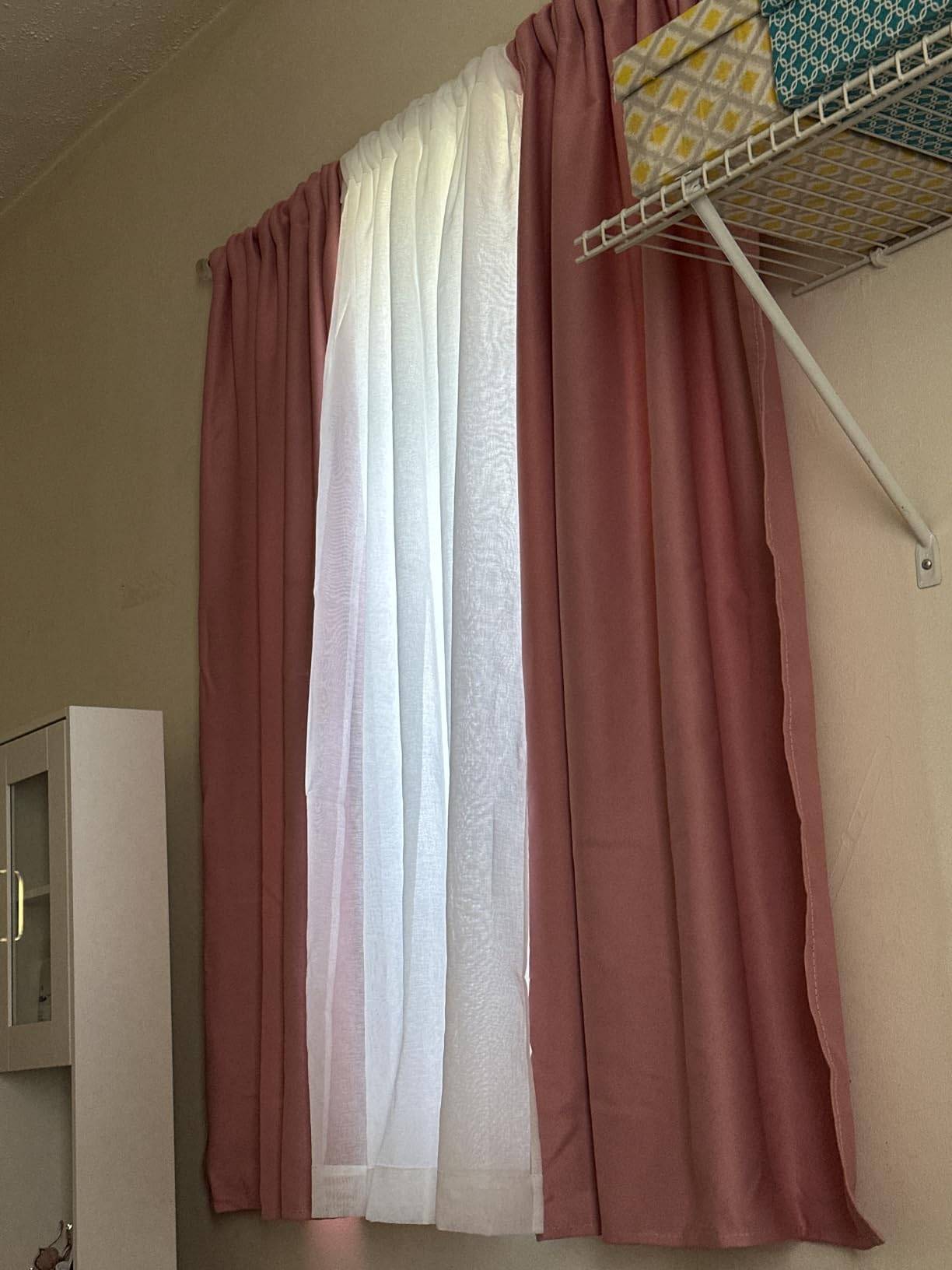 NICETOWN Short Kitchen Window Blackout Curtains Over Sink 36 inch 2 Panels | Black Out RV Bunk Drapes for Camper, Thermal Insulating Cafe Half Curtains for Small Window, Rod Pocket, Room Darkening customer photo 1