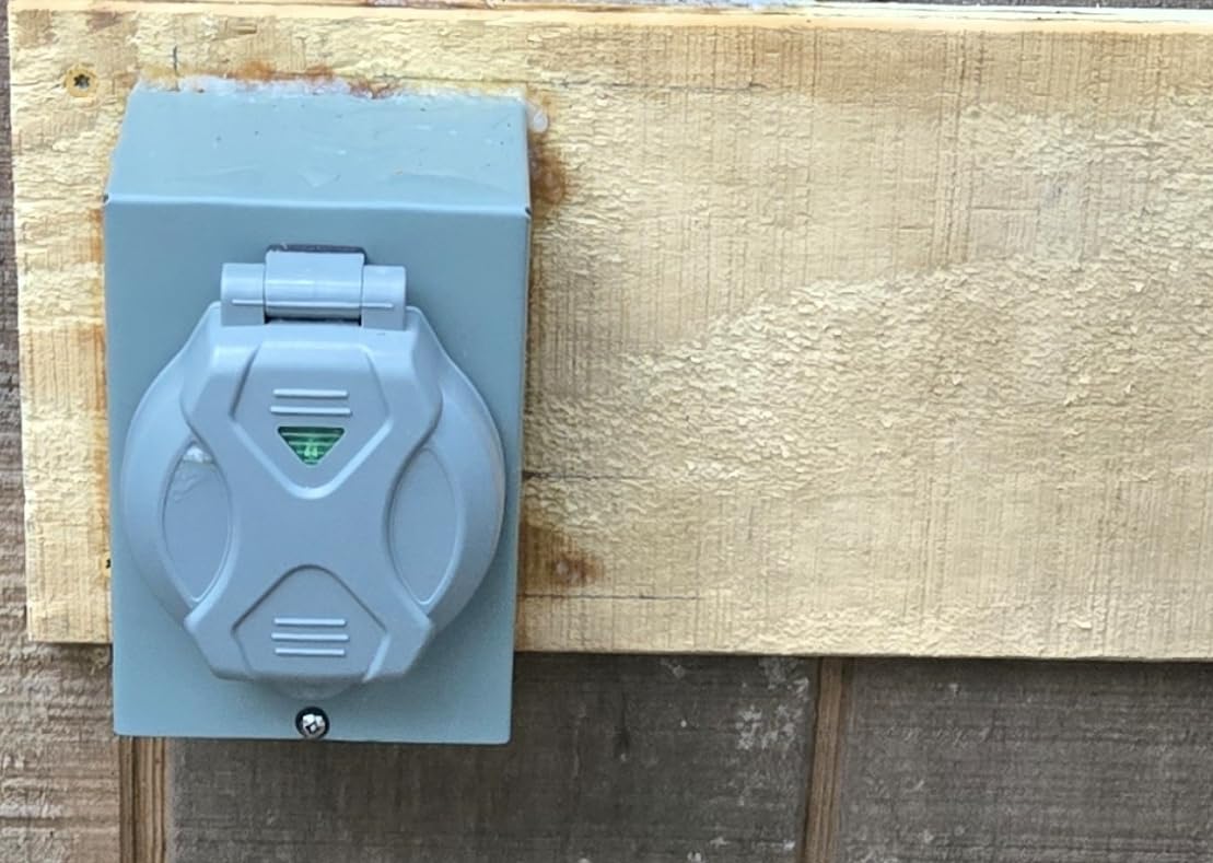 30 Amp Generator Inlet Box with Pre-Drilled 4 Big Wiring Holes | NEMA L14-30P Power Inlet Box, 125/250 Volt, 7500 Watts with LED Power Indicator for Emergency Ready, ETL Listed customer photo 1