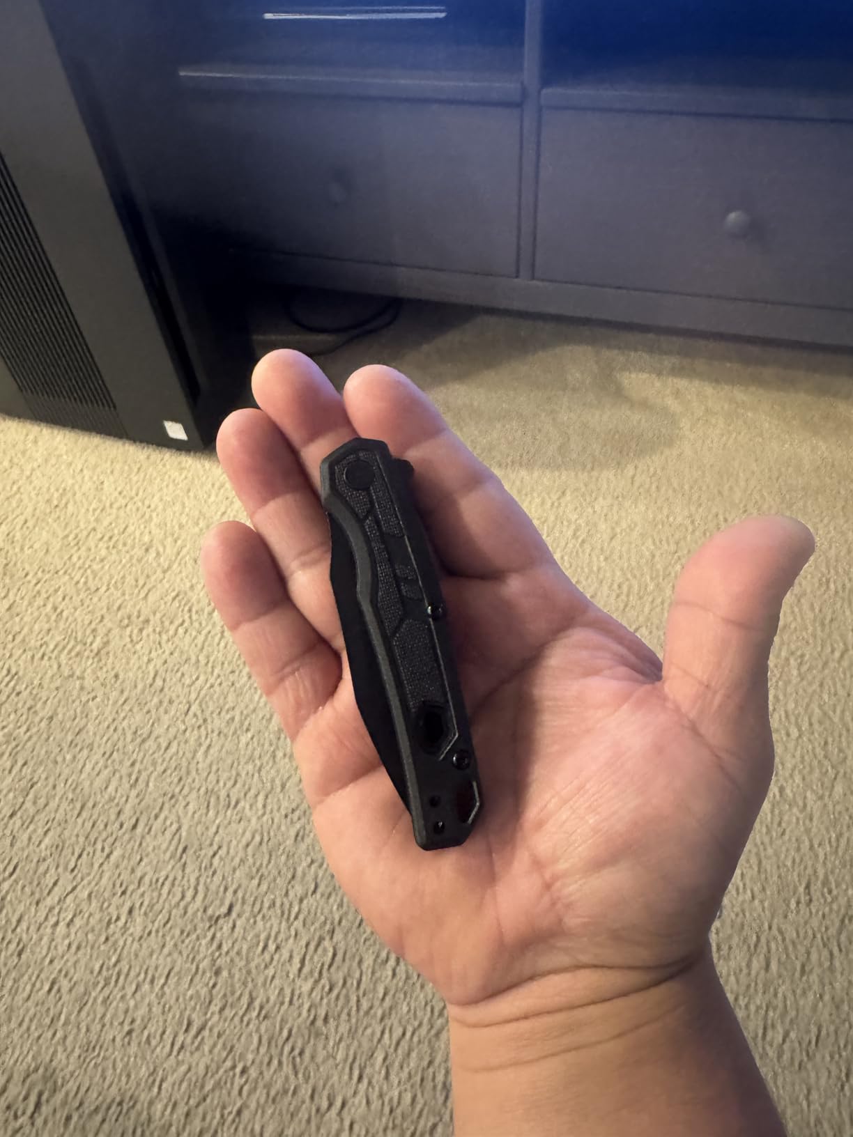 Kershaw Appa Pocket Knife, All-Black, 2.75 Inch Reverse Tanto Blade customer photo 1