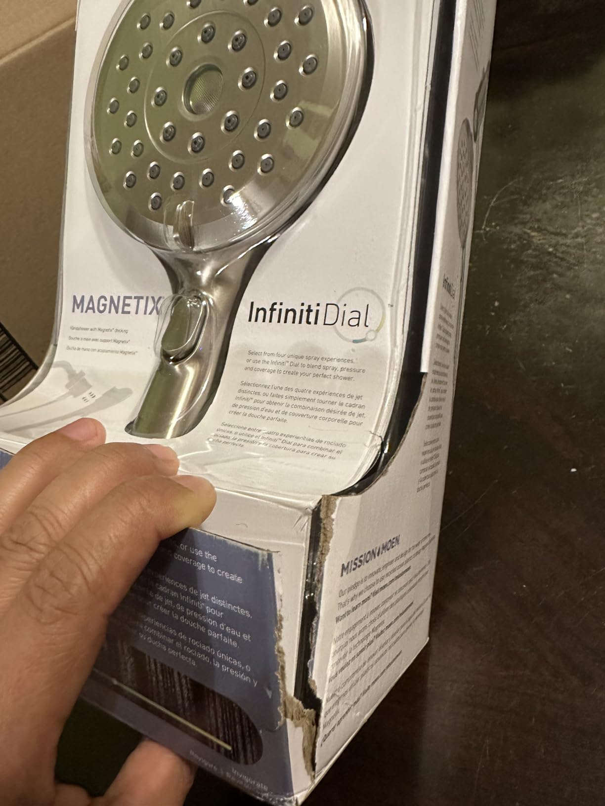 Moen Verso Handshower, Detachable Round Shower Head with Magnetix Docking System, 60