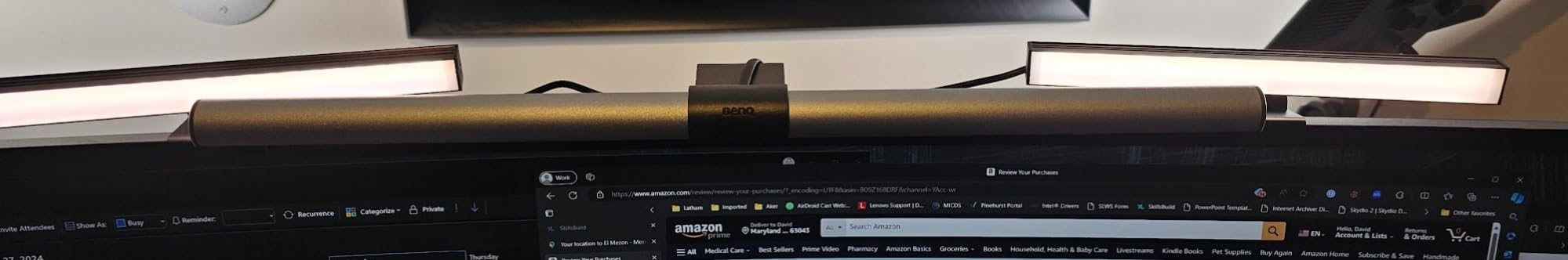 HumanCentric Video Conference Lighting - Webcam Light for Streaming LED | Monitor & Laptop Light for Video Conferencing, Zoom Lighting for Computer, Replace Ring Light for Zoom Meeting, Double Kit customer photo 2