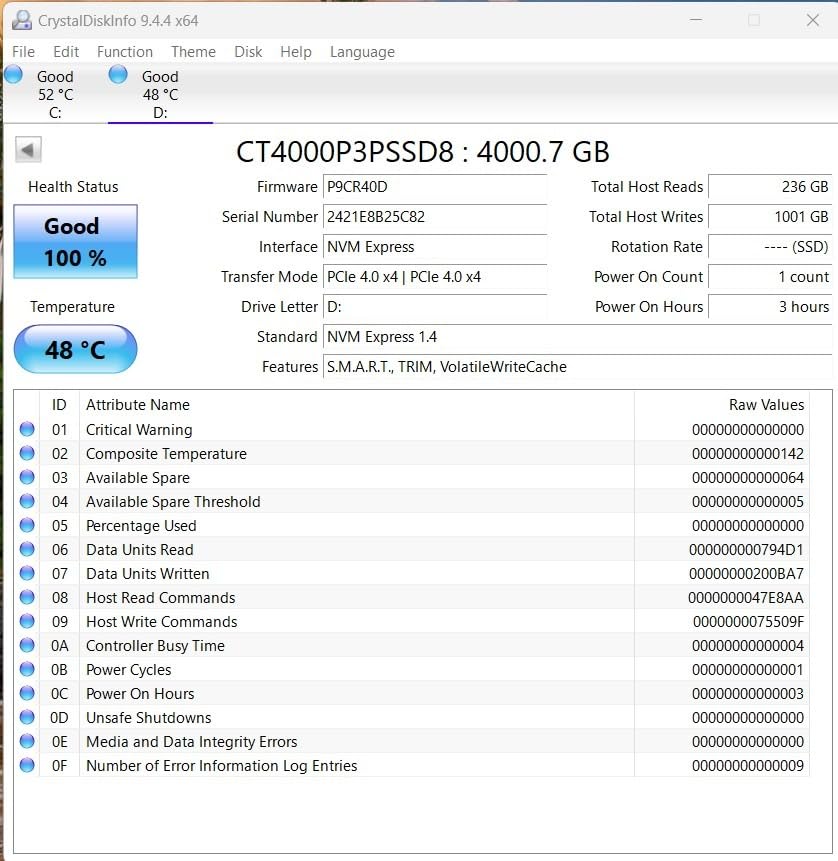Crucial P3 Plus PCIe Gen4 NVMe 2TB SSD, Up to 5,000MB/s Read, Laptop & Desktop (PC) Compatible, Solid State Drive - CT2000P3SSD8 customer photo 2