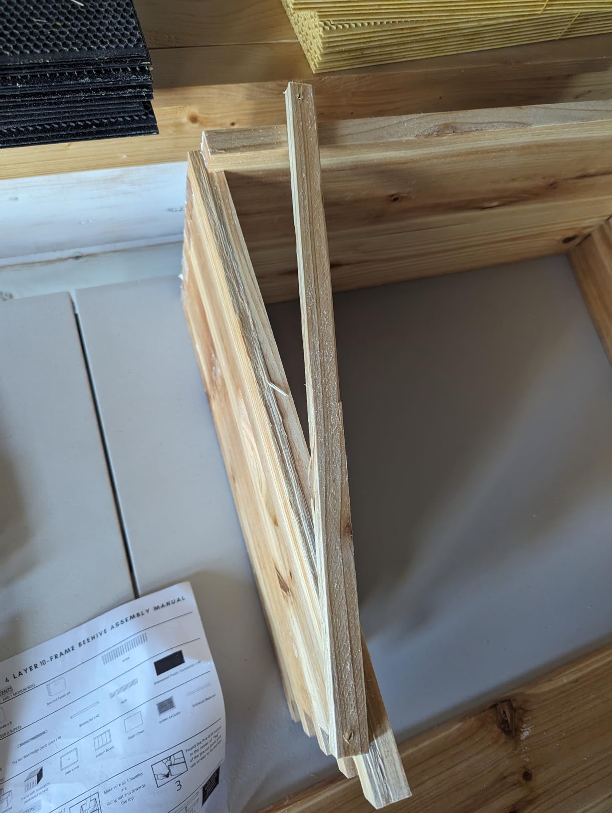 BeeCastle 10 Frame Langstroth Bee Hive Coated with 100% Beeswax Includes Beehive Frames and Waxed Foundations (2 Deep Boxes & 2 Medium Boxes) customer photo 1