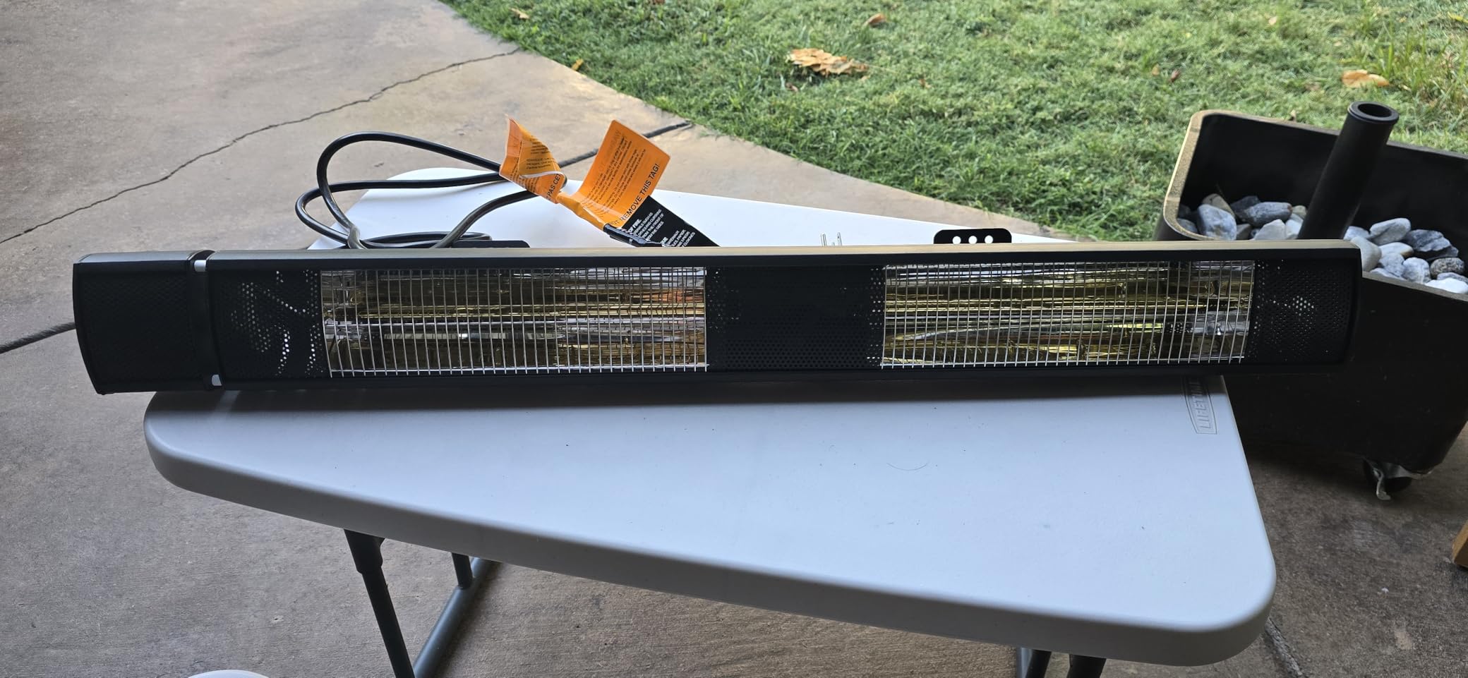 ThermoMate Infrared Electric Patio Heater, 3000W Carbon Fiber Heating for Outdoor/Indoor, Porch, Deck, Garage with Remote 24 Hours Timer, Hard Wired 240V customer photo 2