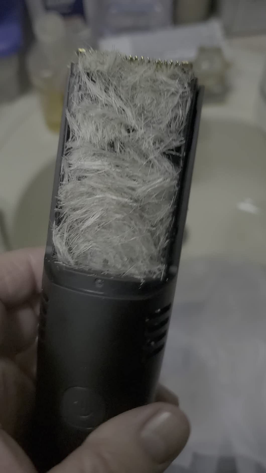 Bell+Howell Vacutrim Deluxe Cordless Mens Beard Trimmer, Rechargeable Electric Shaver with 20 Trim Setting and Built-in Vacuum for Mustache, Sideburns. Facial Hair, Black, 7.5 inch, As Seen On TV customer photo 2