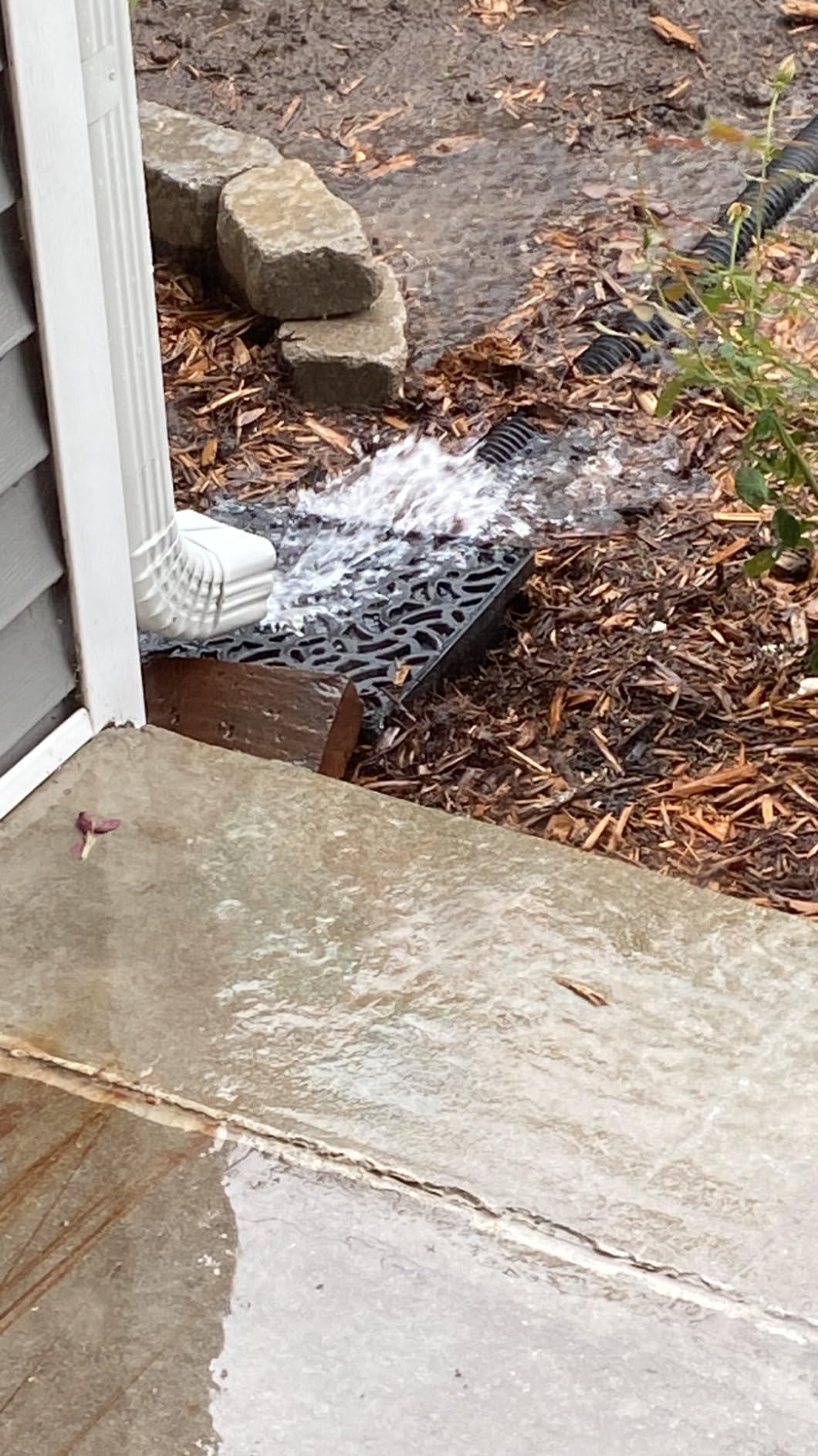 NAACOO Gutter Downspout Extensions, 12 x 12in Catch Basin customer photo 2