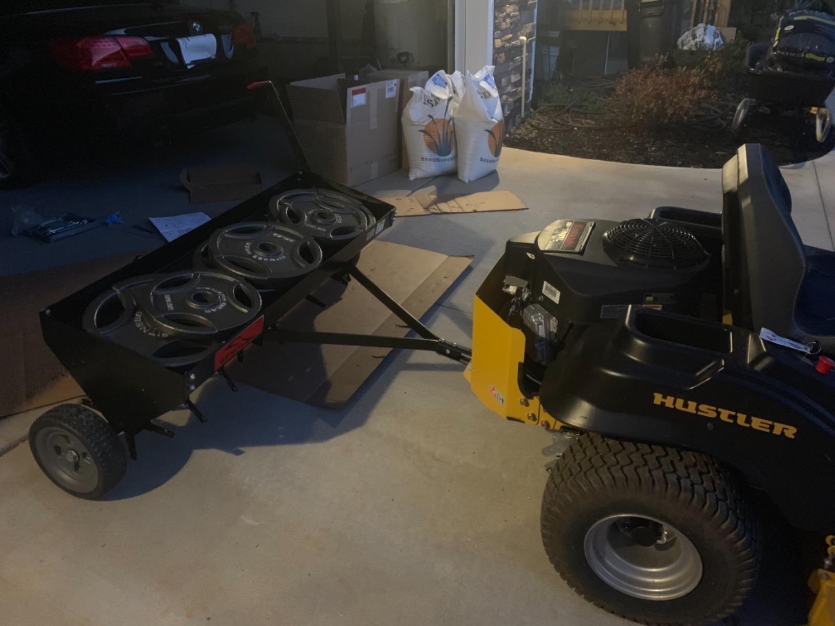 Brinly PA-482BH-A2 Tow Behind Plug Aerator with Universal Hitch, 48