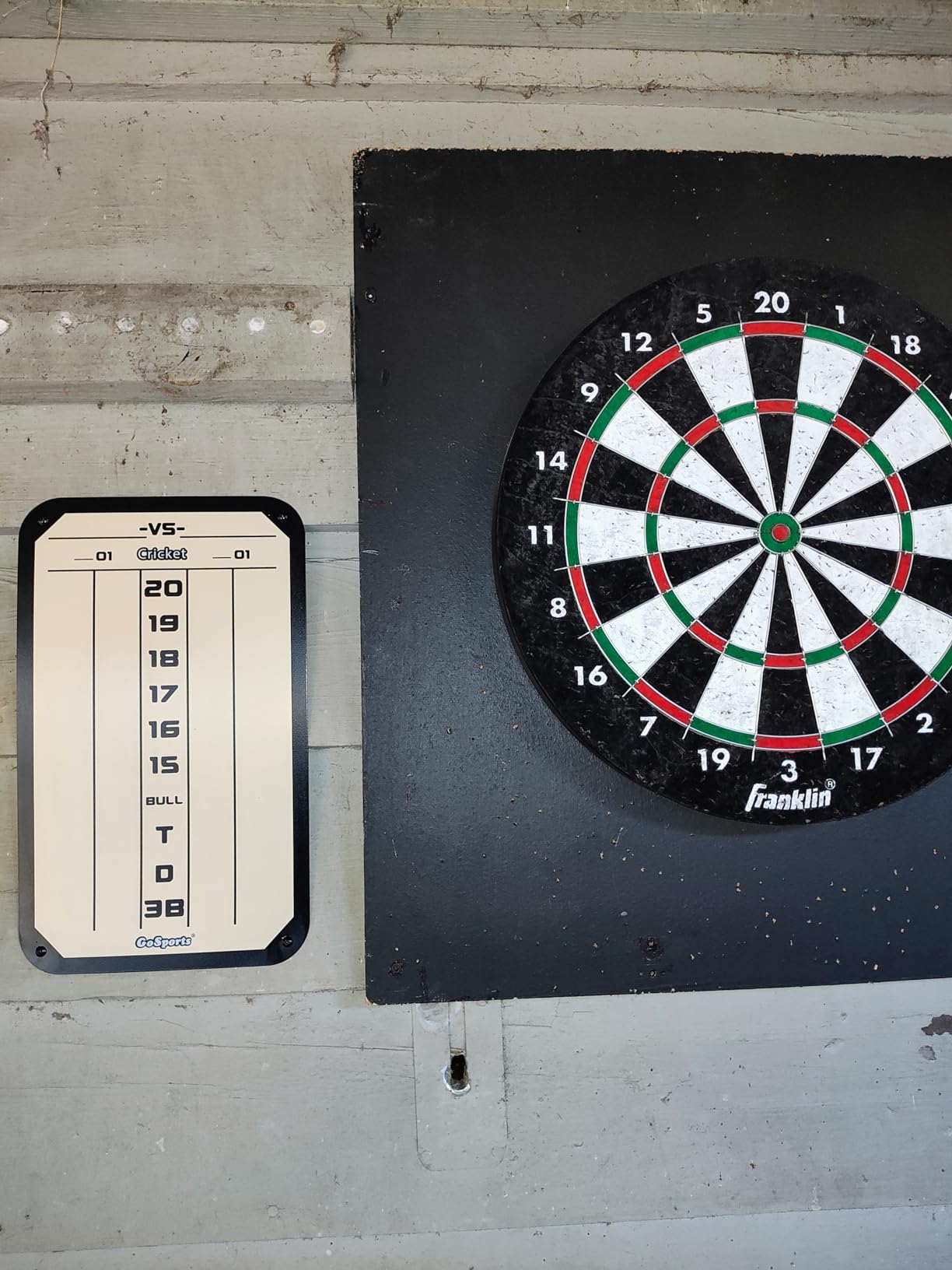 GoSports Dry Erase Steel Darts Scoreboard - Cricket and 01 Dart Games with 2 Magnetic Markers customer photo 1