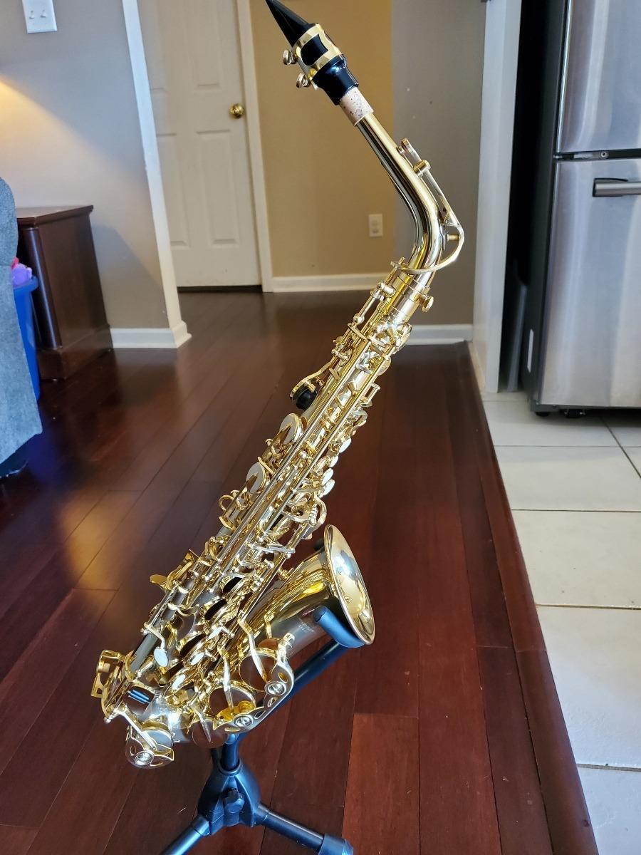 Eastar Advanced Alto Saxophone Eb Upgraded Sax, Golden Full Kit, EAX-21 customer photo 1