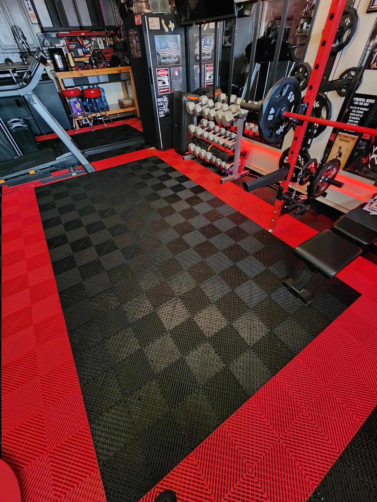 Swisstrax Ribtrax PRO Garage Floor Tiles, 15.75