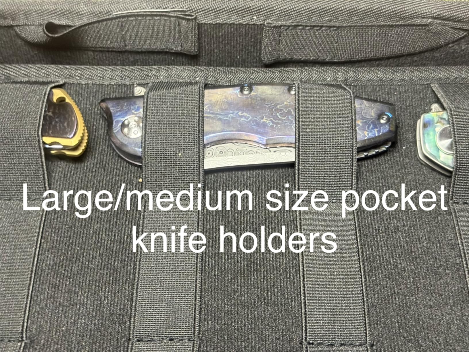 BRANTMAKER Knife Display Case, Knife Case for 61+ Pocket Knives (Box Only) | Collection Box with Portable Shoulder Strap, Knife Storage Items customer photo 1