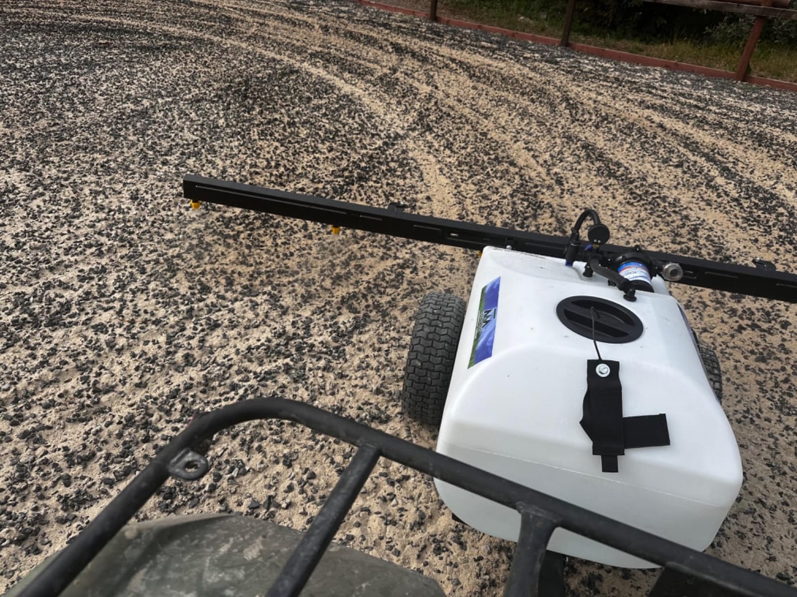 Master Mfg 36-Gallon Premium Pull-Behind Trailer Broadcast Sprayer - 10ft Swath, 3.0GPM, 60PSI Max customer photo 1