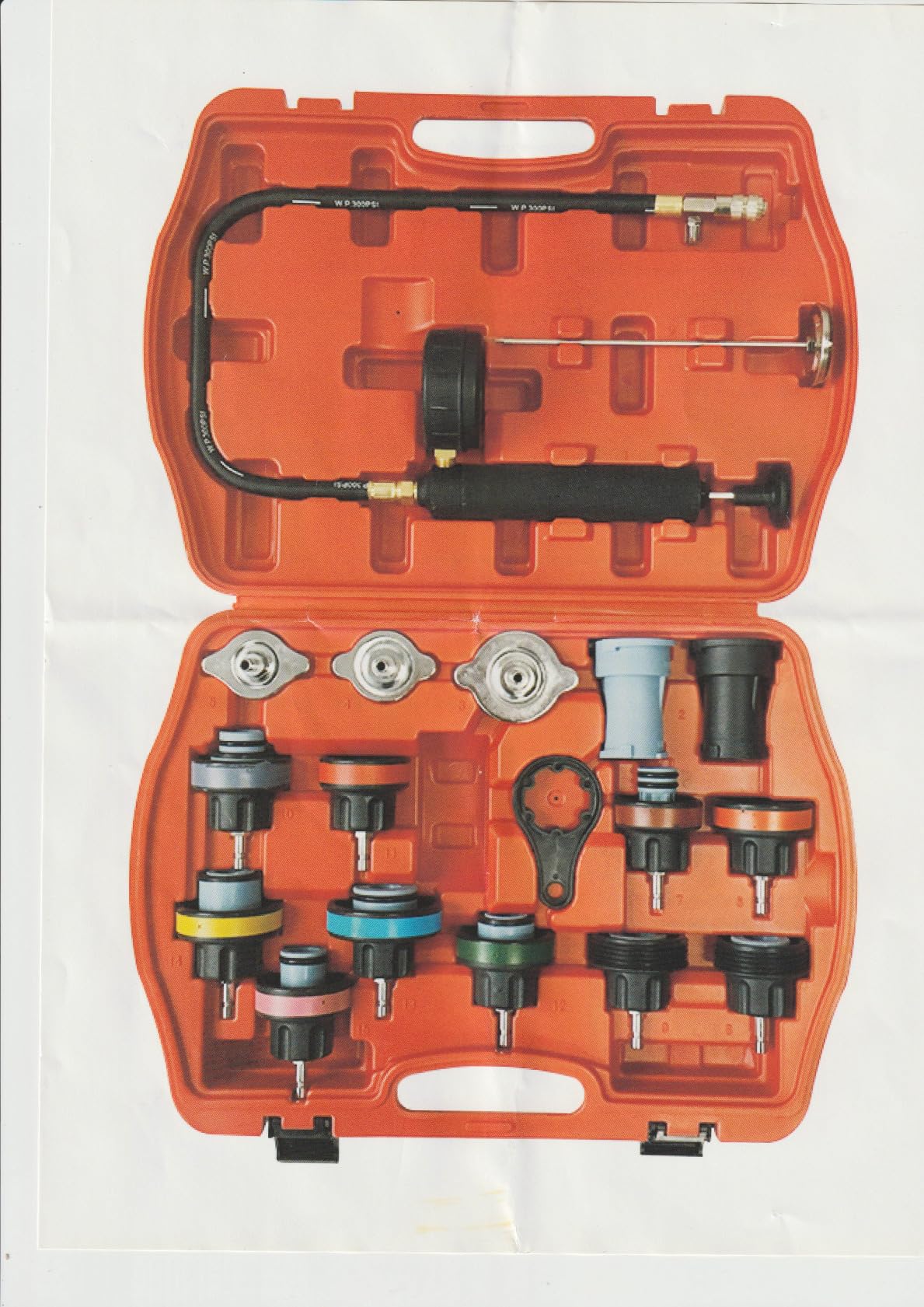 18PCS Radiator Pressure Tester Kit | Coolant Pressure Tester Kit, Radiator Pressure Pump, Cooling System Leak Tester, Auto Coolant Vacuum Purge Head Gasket customer photo 1