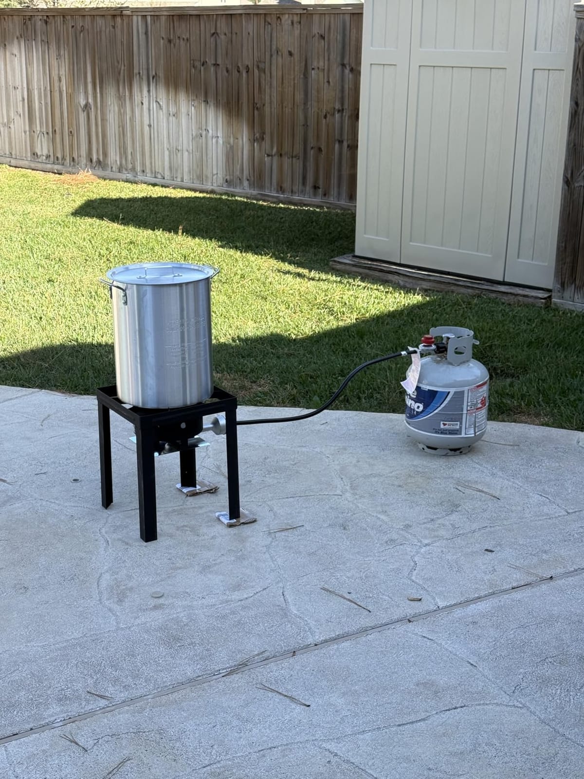 ROVSUN 30QT Turkey Fryer & 10QT Fish Fryer Kit w/ 55,000BTU Propane Stove, Aluminum Outdoor Deep Fryer & Seafood Boiler Steamer w/Baskets, Thermometer, Marinade Injector, Turkey Rack & Rack Lifter customer photo 1