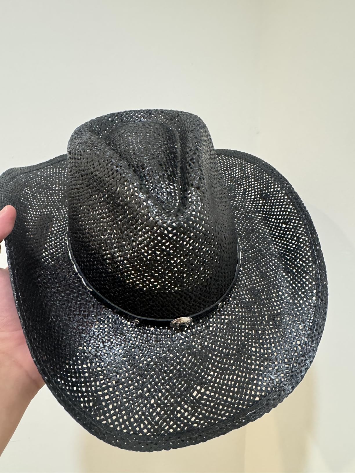 Cowboy Hat for Women and Men with Shapeable Wide Brim - Felt Cattleman Western Hats for Cowboys and Cowgirls customer photo 2