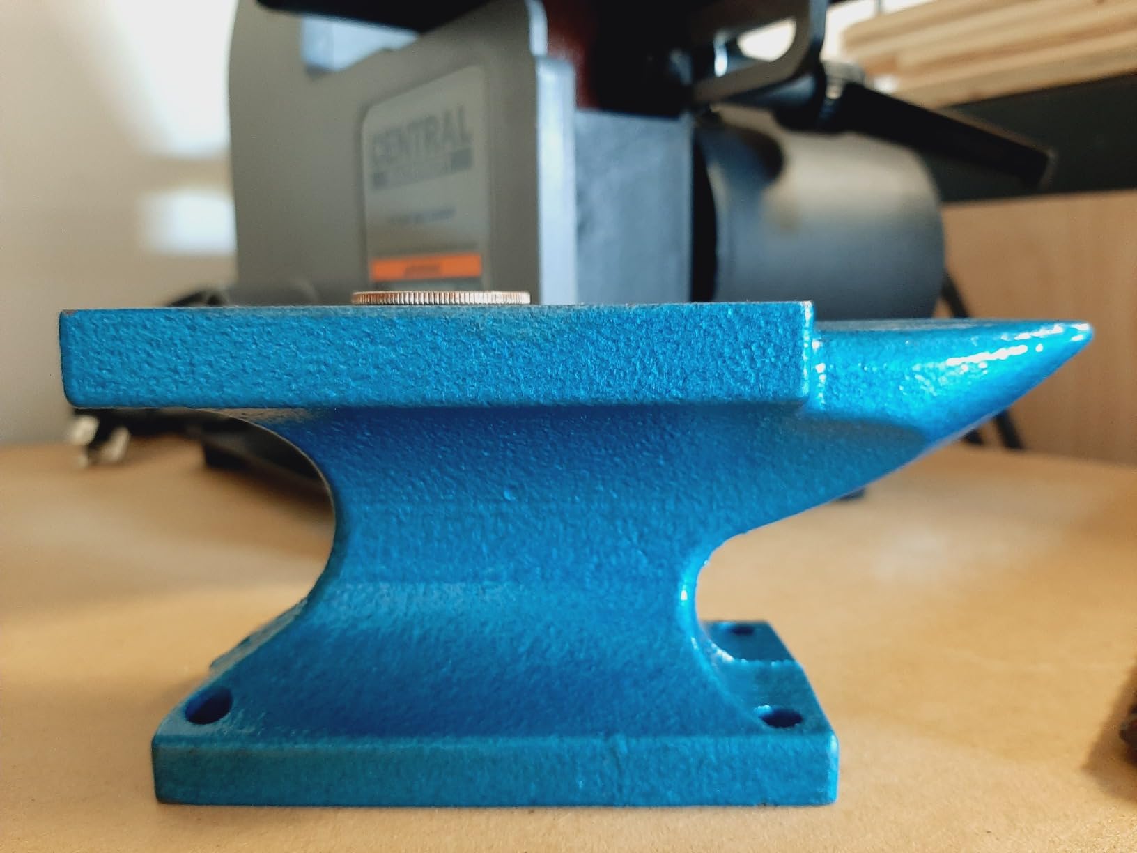HimaPro Single Horn Anvil for Blacksmith Blue - Cast Iron Anvil- A Wonderful Tool for Blacksmithing and Metal Stamping (55 LBS) customer photo 1