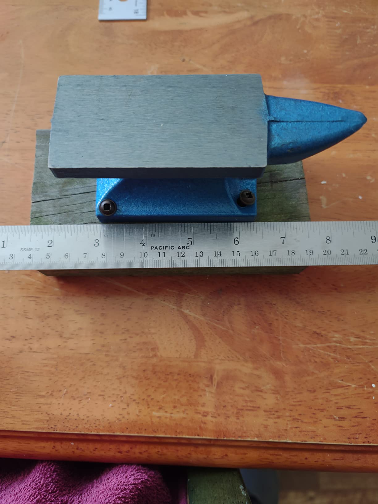 HimaPro Single Horn Anvil for Blacksmith Blue - Cast Iron Anvil- A Wonderful Tool for Blacksmithing and Metal Stamping (55 LBS) customer photo 2