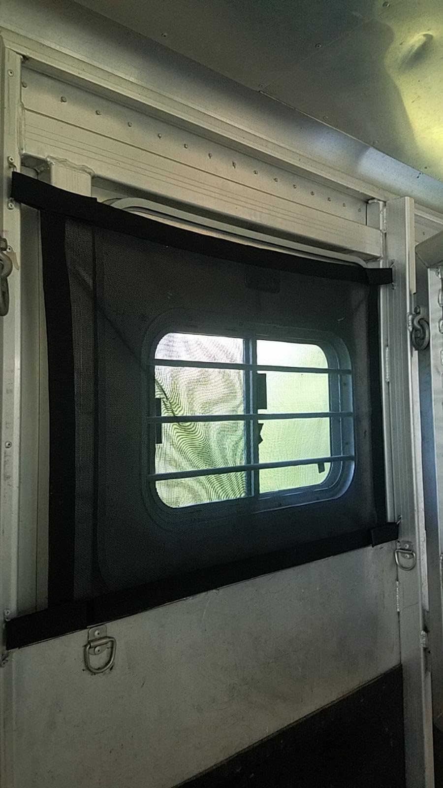 35 Inch Length x 26 Inch Height Horse Trailer Window Screen with Mesh, 2 Pack customer photo 1