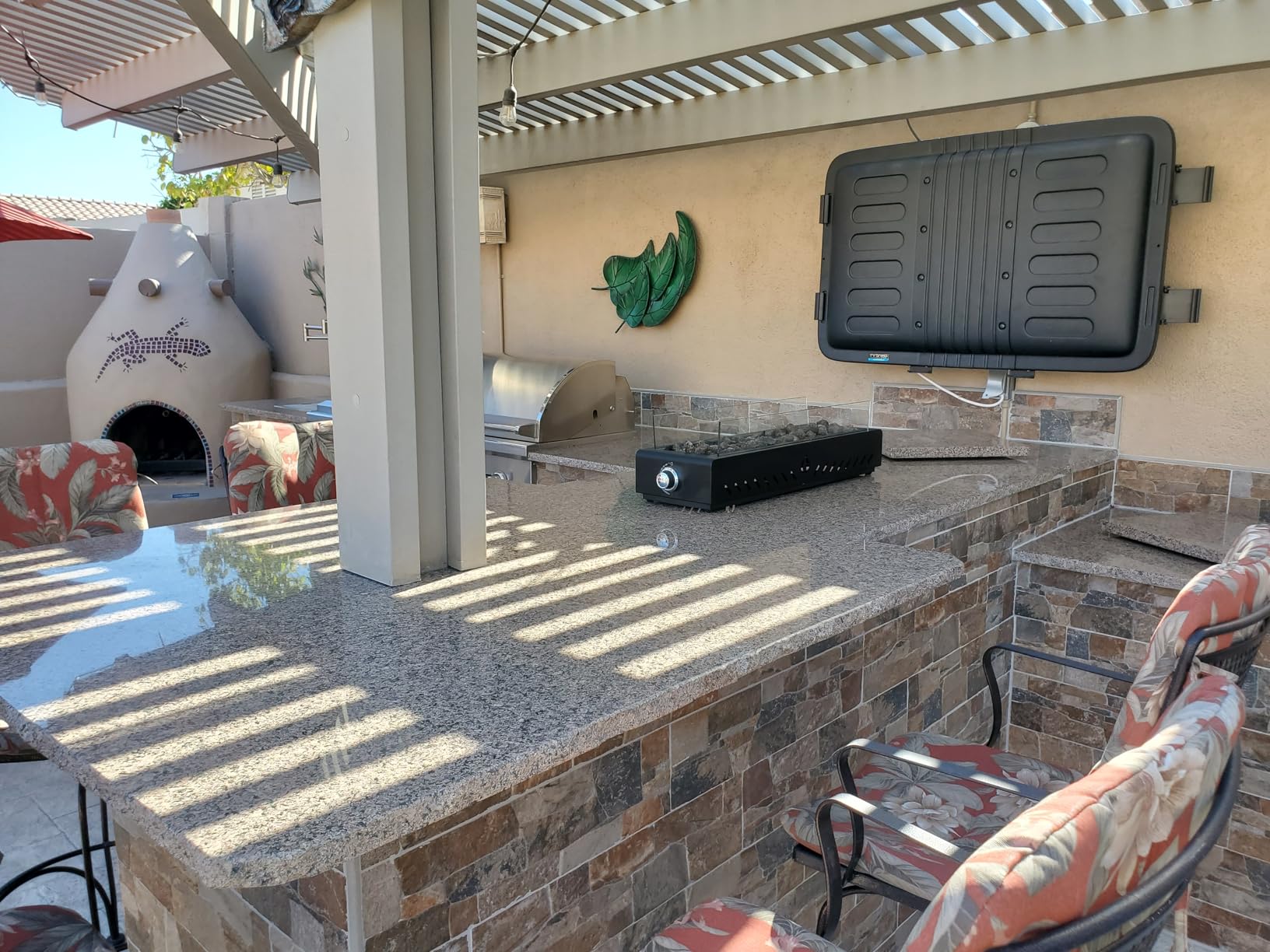The TV Shield E-Series 36-43 Inch Outdoor TV Enclosure, Weatherproof Cover | Weatherproof | 2-Year Warranty | Protective | All-Season | Outdoor | Impact Resistant | TV Cabinet | Extended TV Life customer photo 2