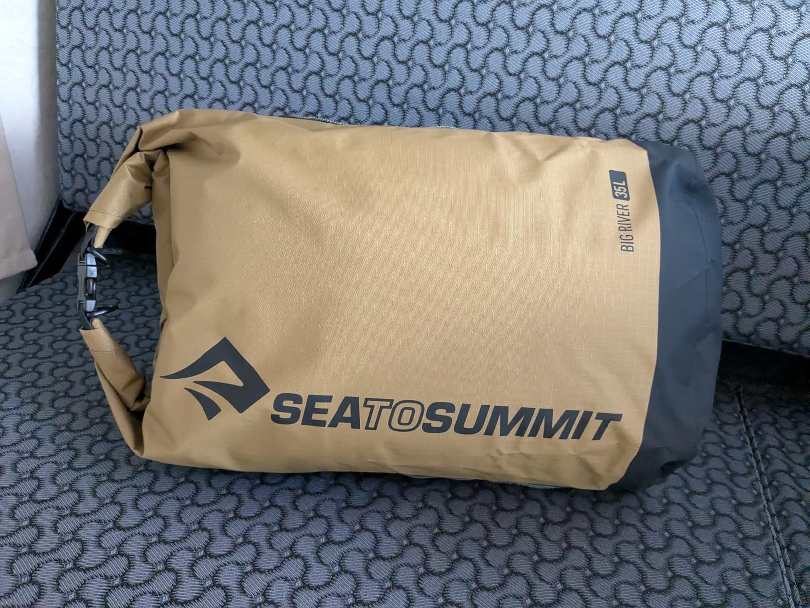 Sea to Summit Big River Dry Bag, Heavy-Duty Storage, 35 Liter, Jet Black | Ultradurable, abrasion-resistant TPU-coated dry bag delivers rugged dry storage for kayaking, rafting, and touring customer photo 1