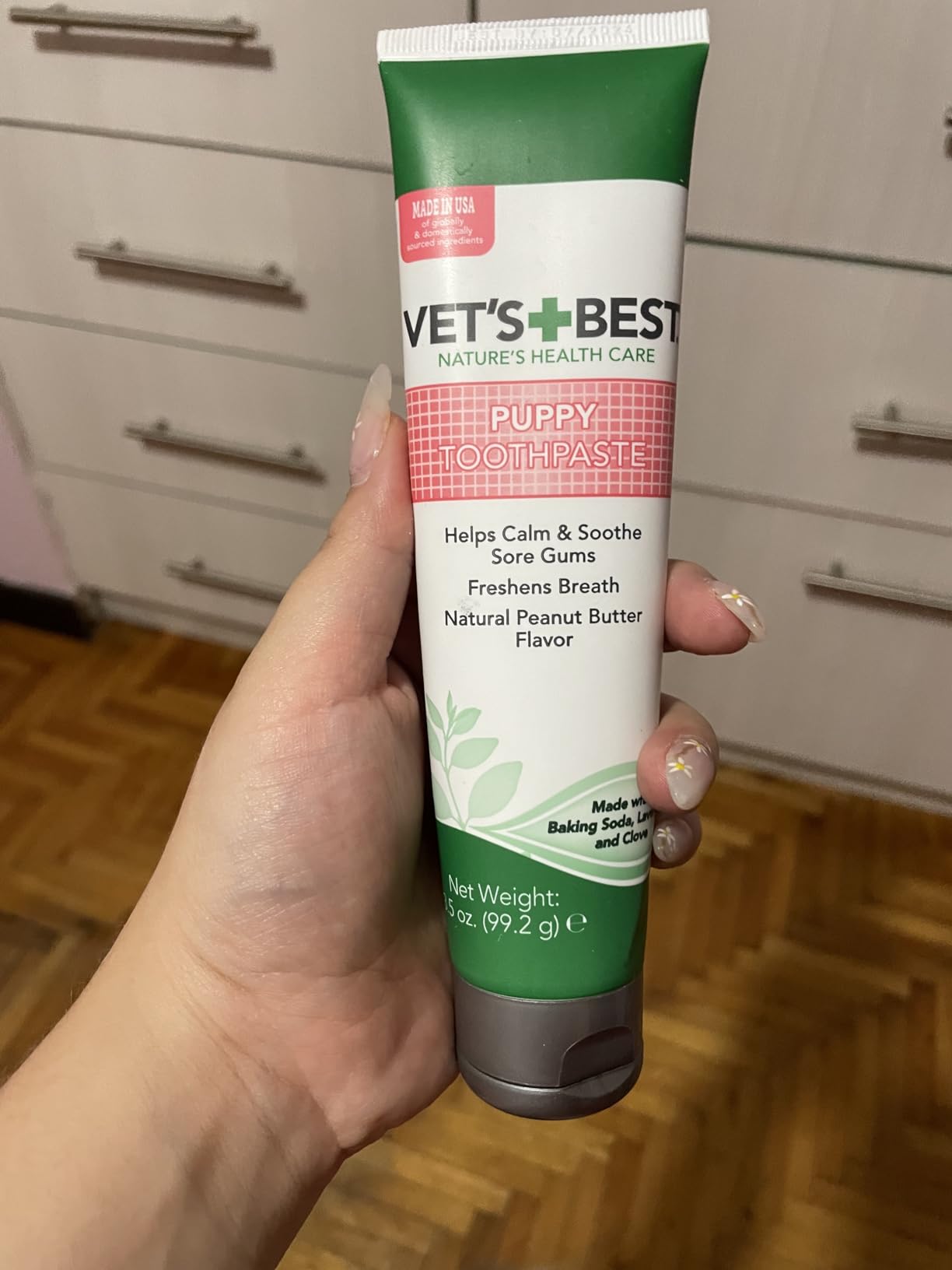 Vet's Best Puppy Toothpaste & Toothbrush Kit, Peanut Butter, Dogs, 3.5 oz | Puppy Dental Care Kit, Toothbrush & Toothbrush Included, Freshens Breath, Supports Healthy Teeth & Gums customer photo 2