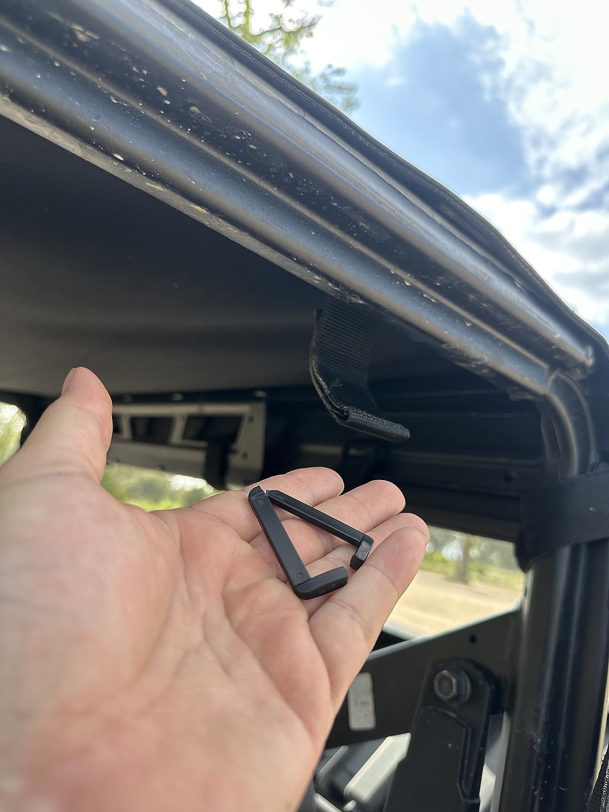 KEMIMOTO 4-6 Seat Canvas Roof Soft Top Tint Compatible with Polaris Ranger | Crew 1000/ Crew XP 1000 / Crew 900 2014-2026 Water-resistant, Sunshade Roof Top, Tear-Resistant, UTV Accessories customer photo 1